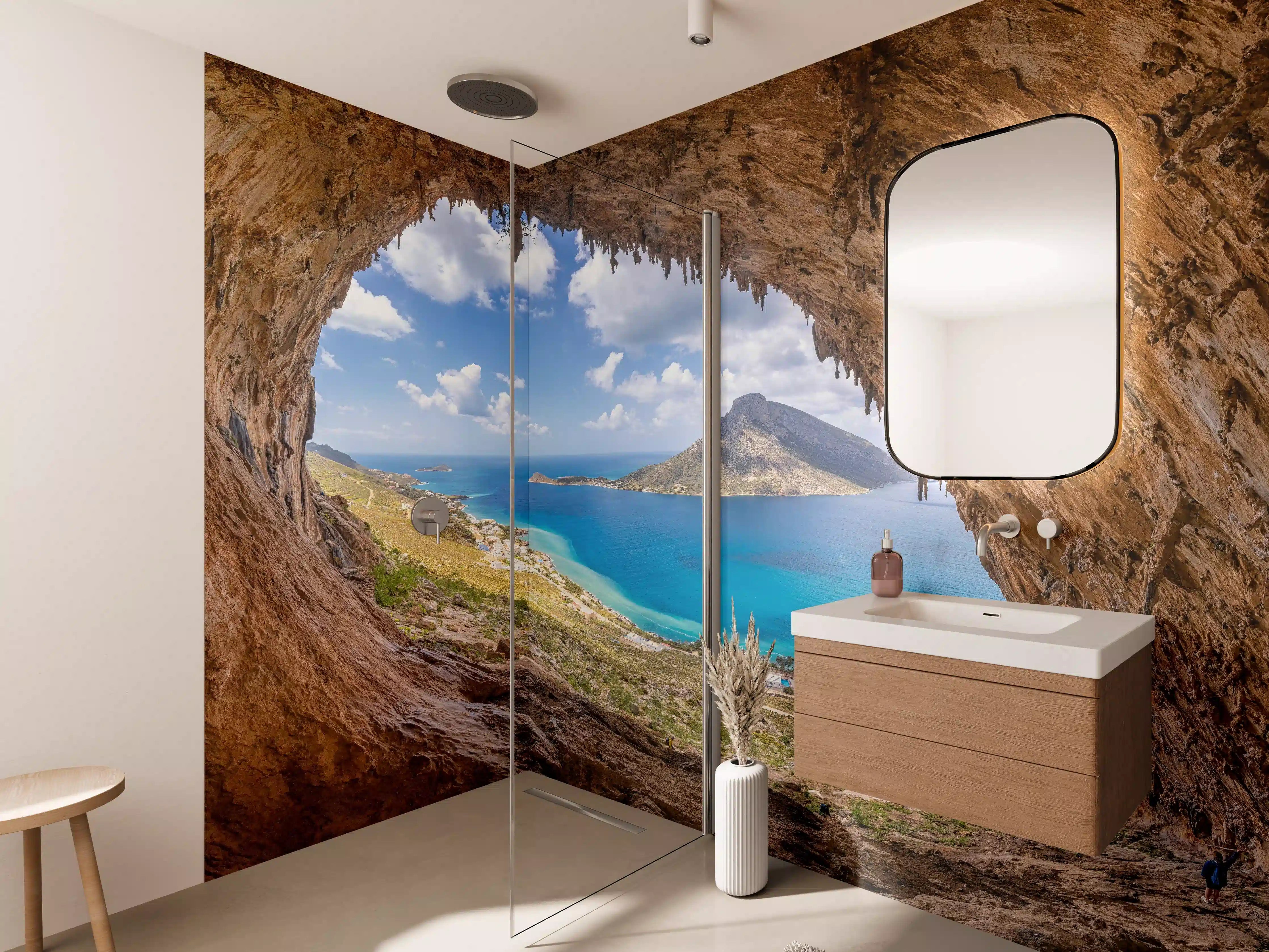 Wandverkleidung Bad - Die berühmte Grande Grotta mit Blick aufs Meer