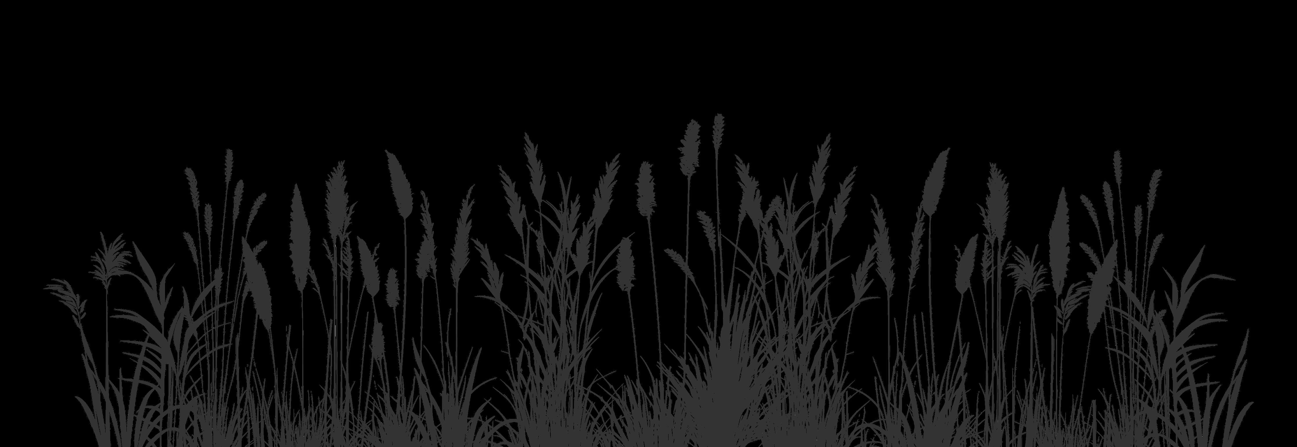 Wandverkleidung Bad-Dunkler Gräser-Silhouetten-Design