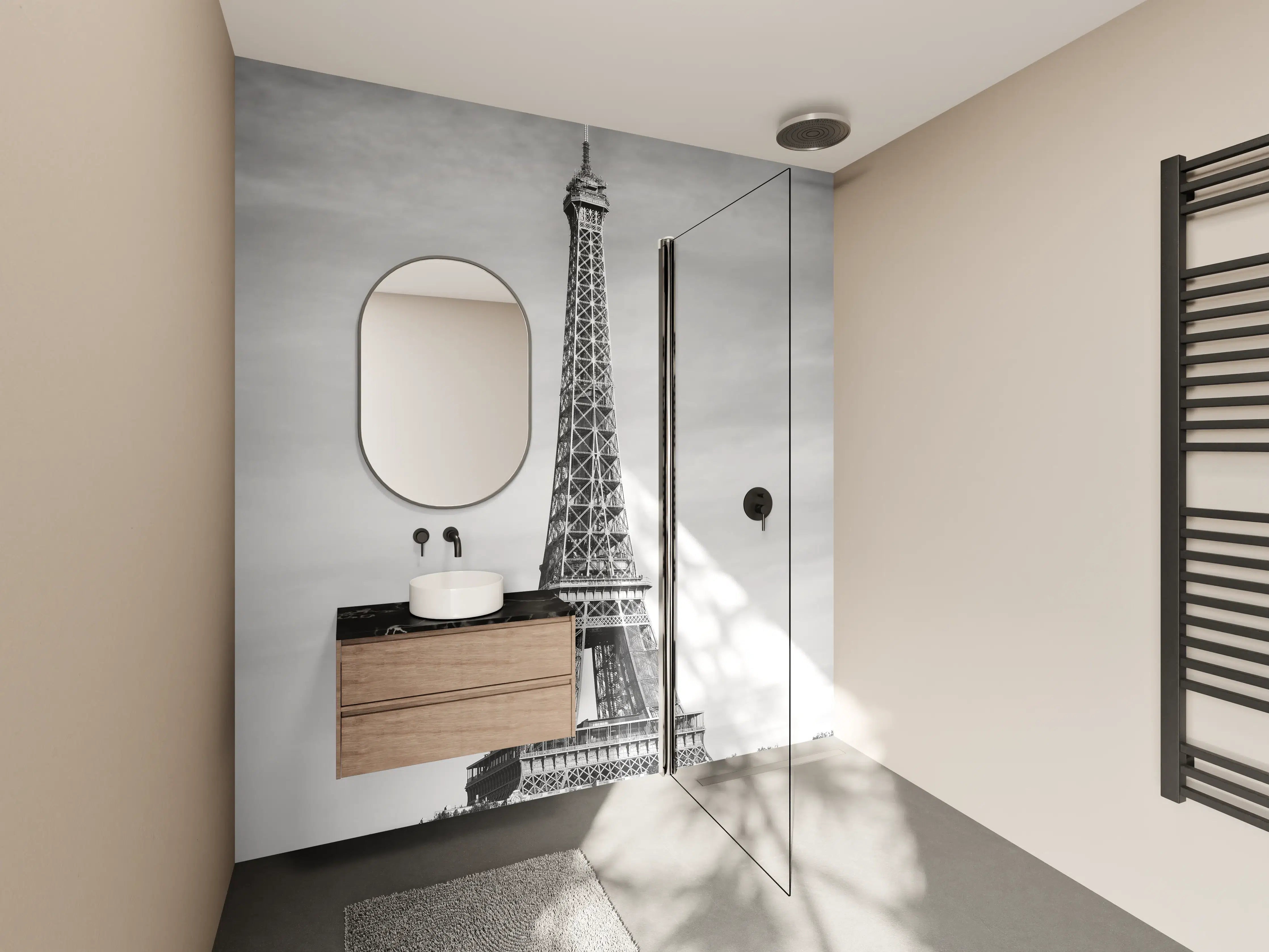 Wandverkleidung Bad - Eiffel Turm - Paris, Frankreich