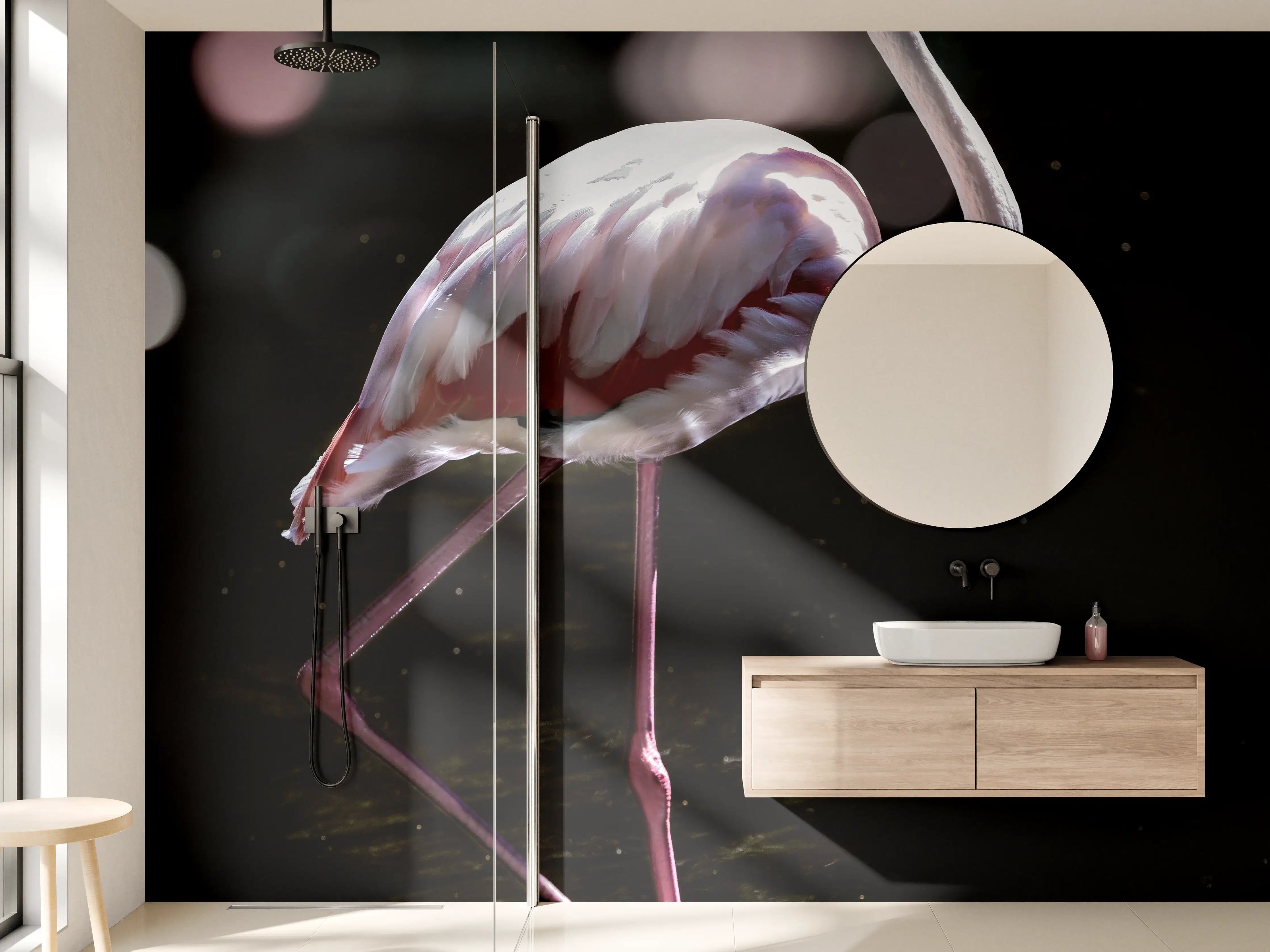 Wandverkleidung Bad - Flamingo 