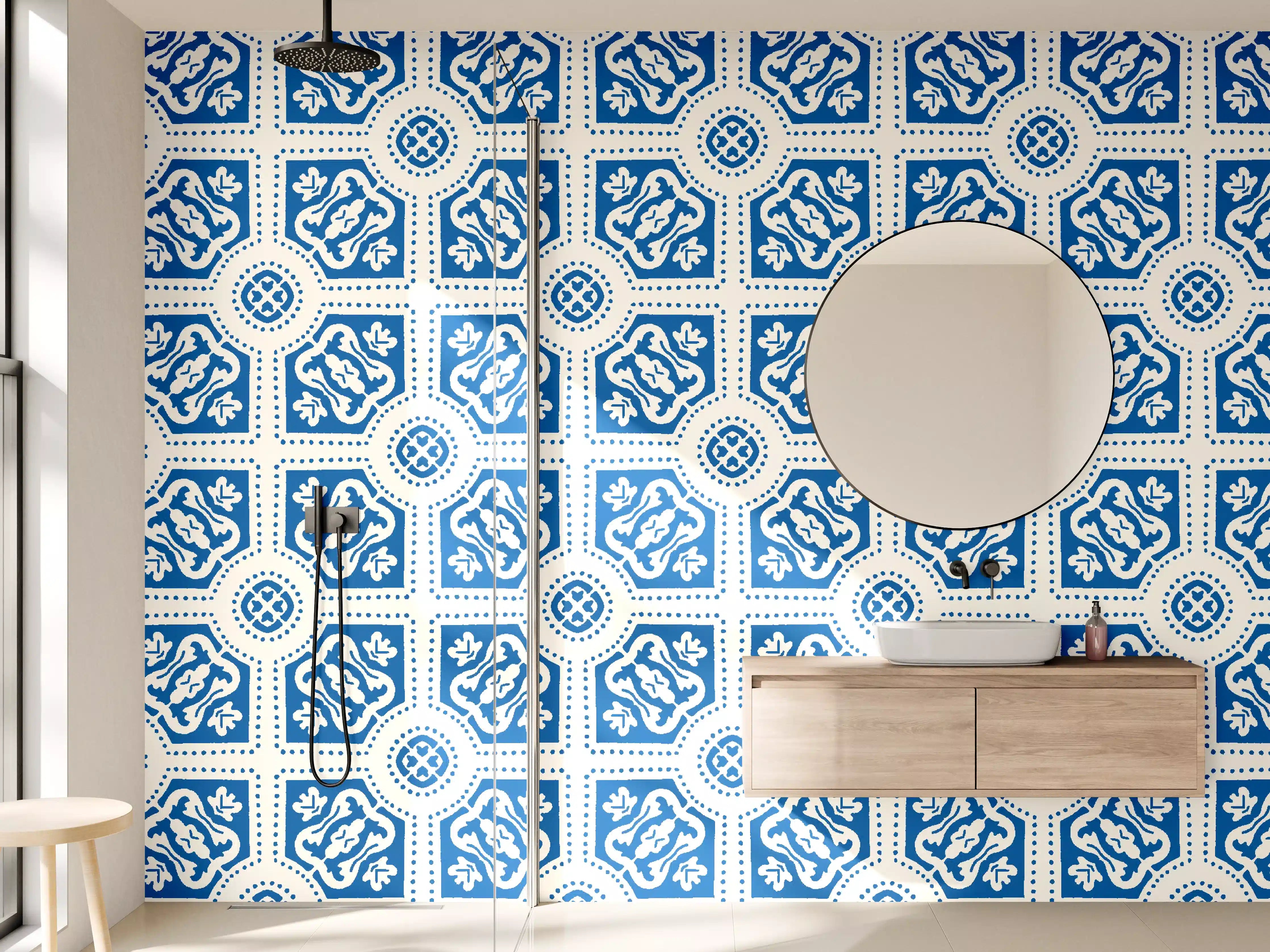 Wandverkleidung Bad - Fliesenkunst Portugals