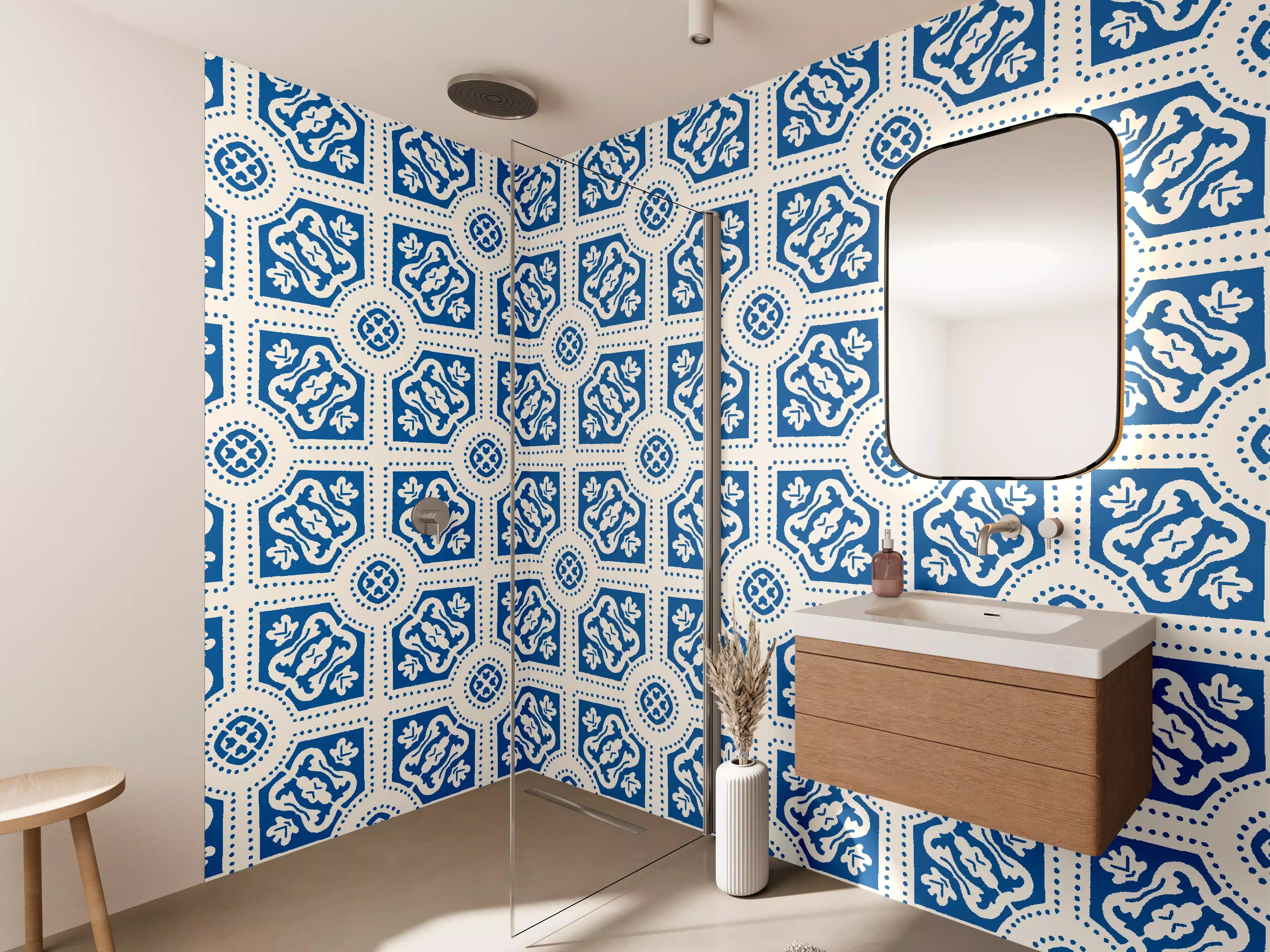 Wandverkleidung Bad - Fliesenkunst Portugals