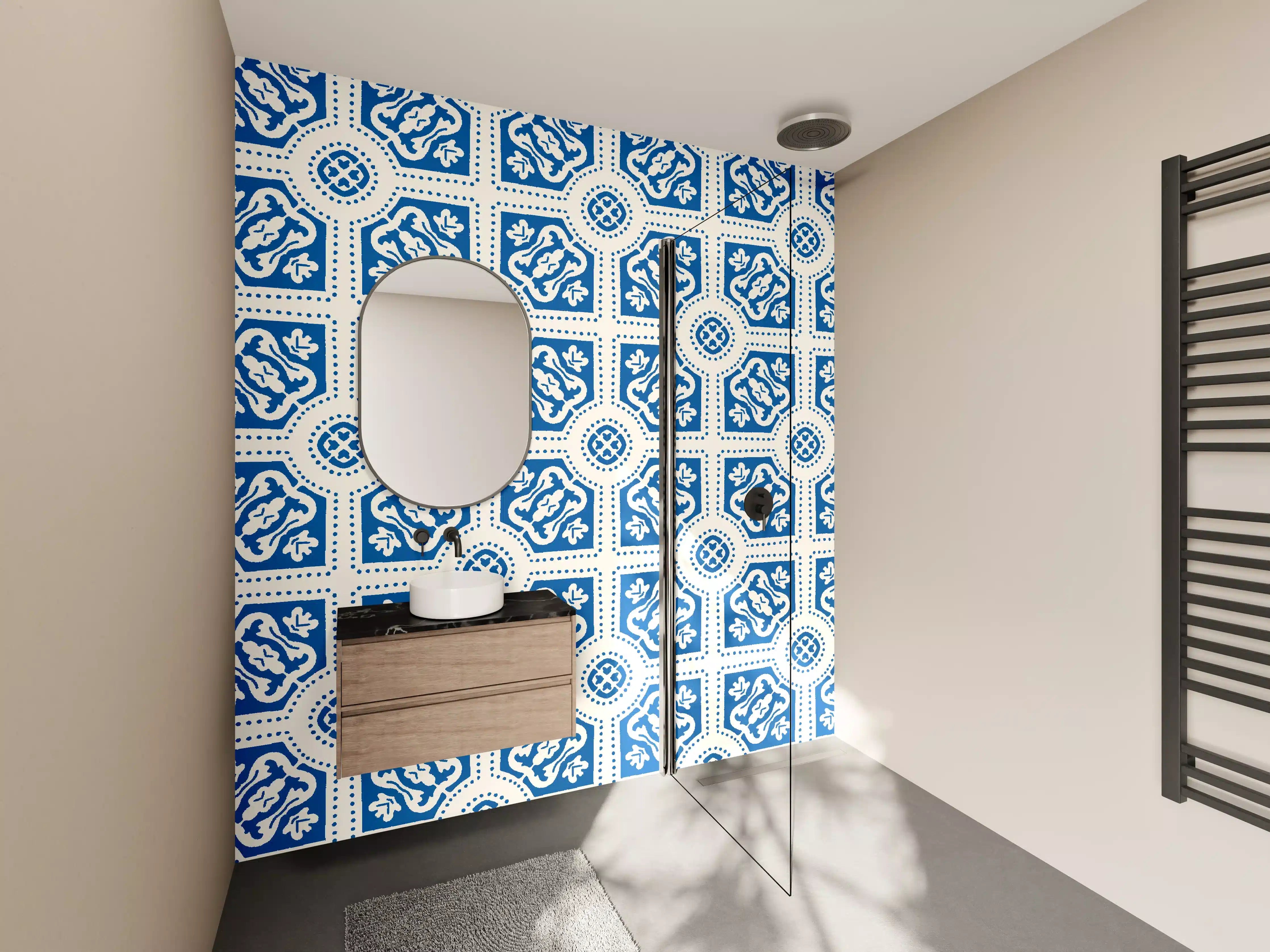 Wandverkleidung Bad - Fliesenkunst Portugals