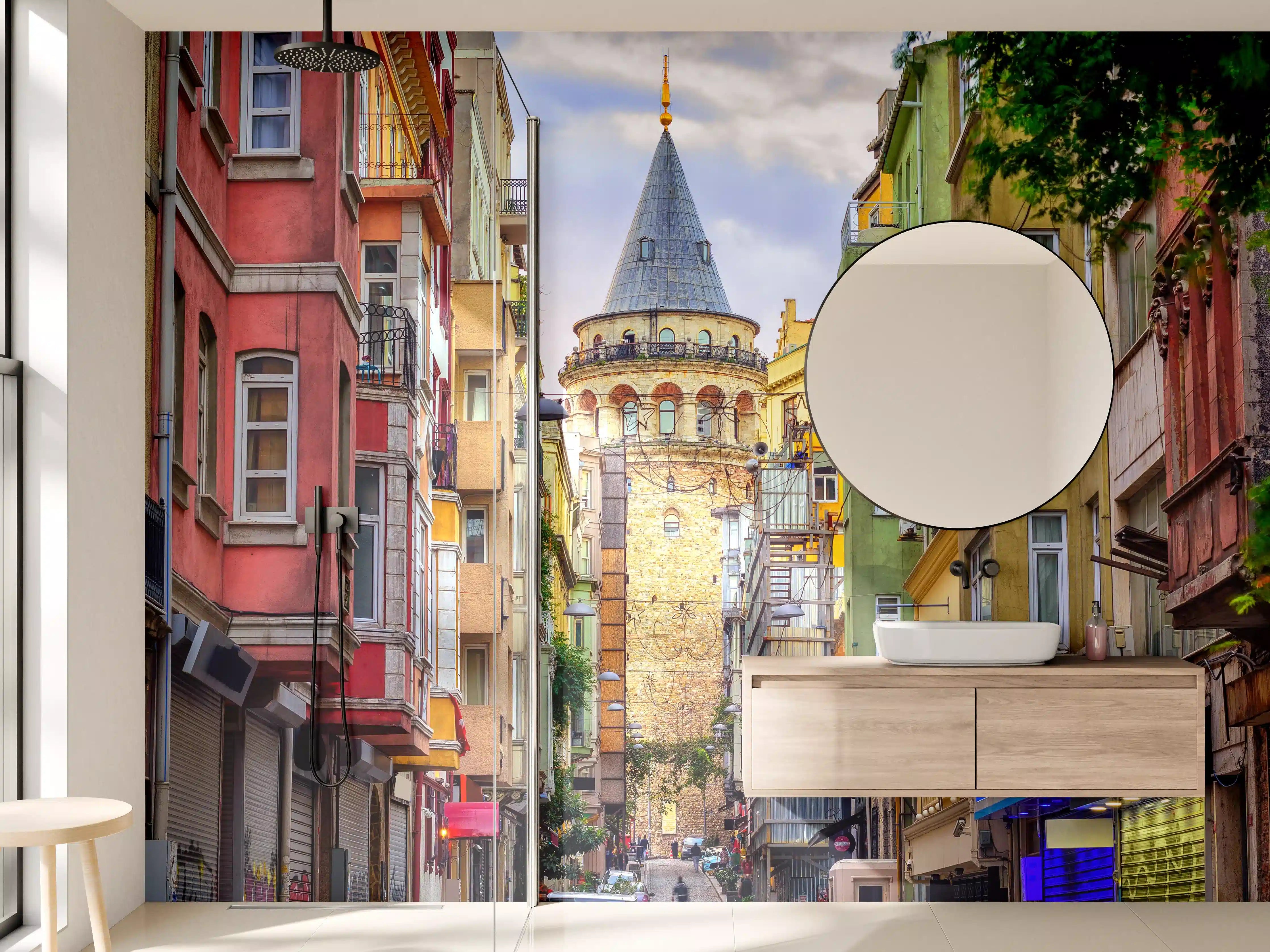 Wandverkleidung Bad - Galata-Turm in der Altstadt von Istanbul