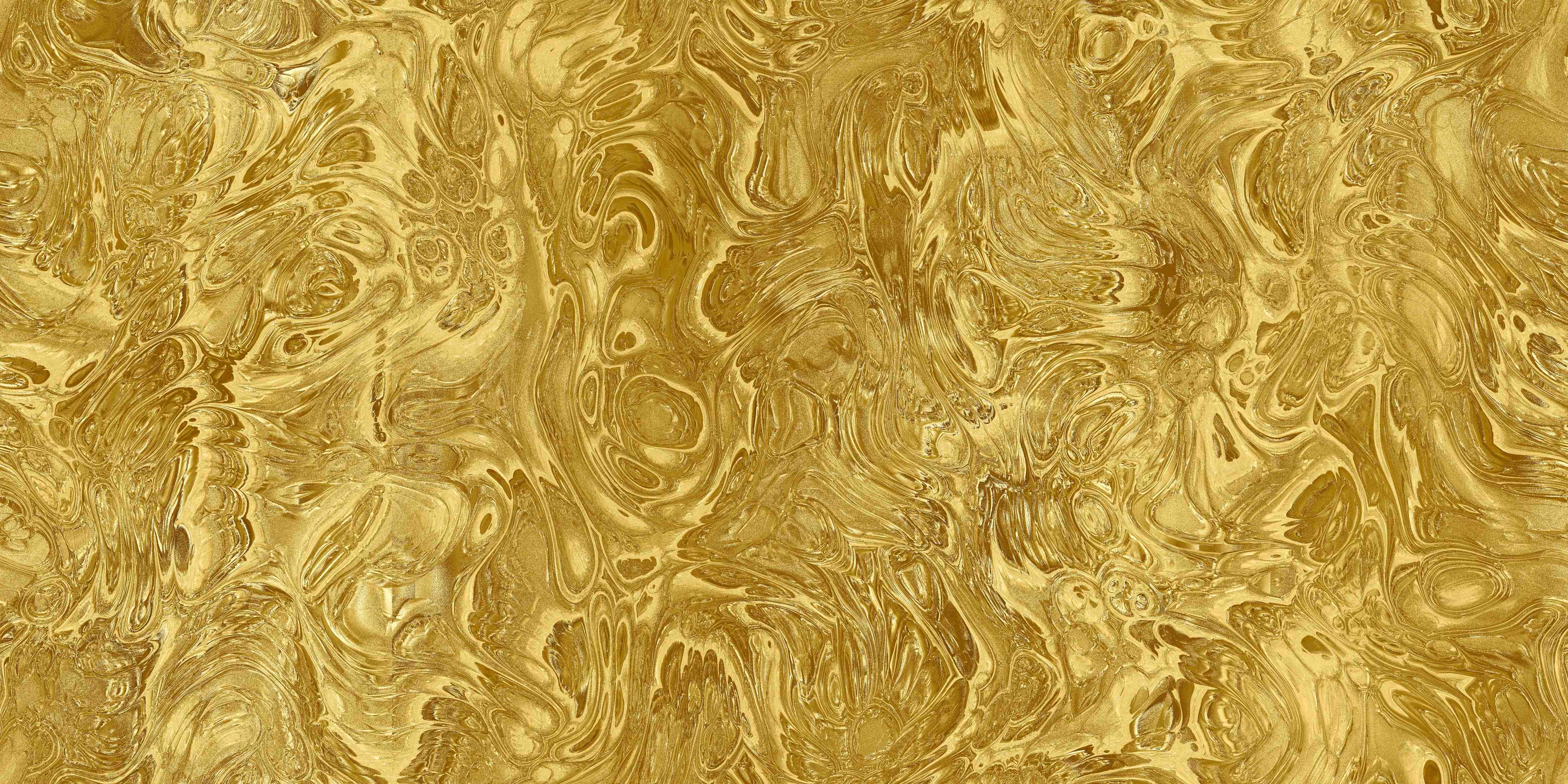 Wandverkleidung Bad-Goldene Flüssigkunst - Luxus