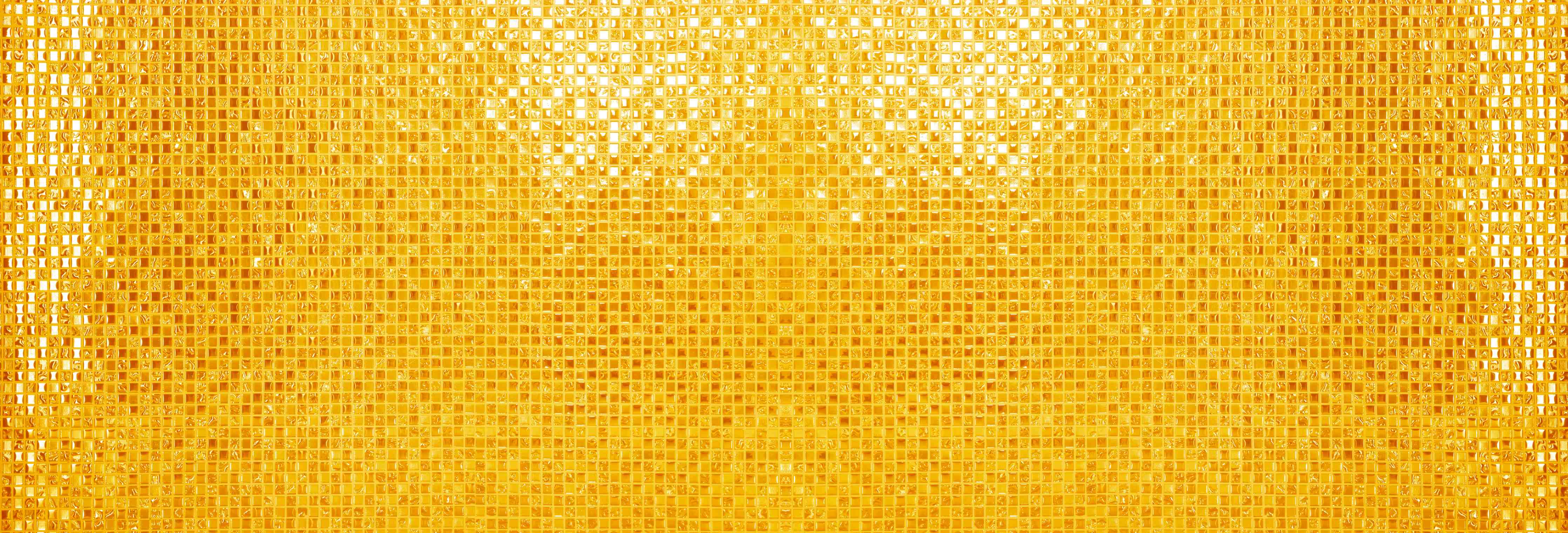 Wandverkleidung Bad-Goldgelbe Mosaikfliesen
