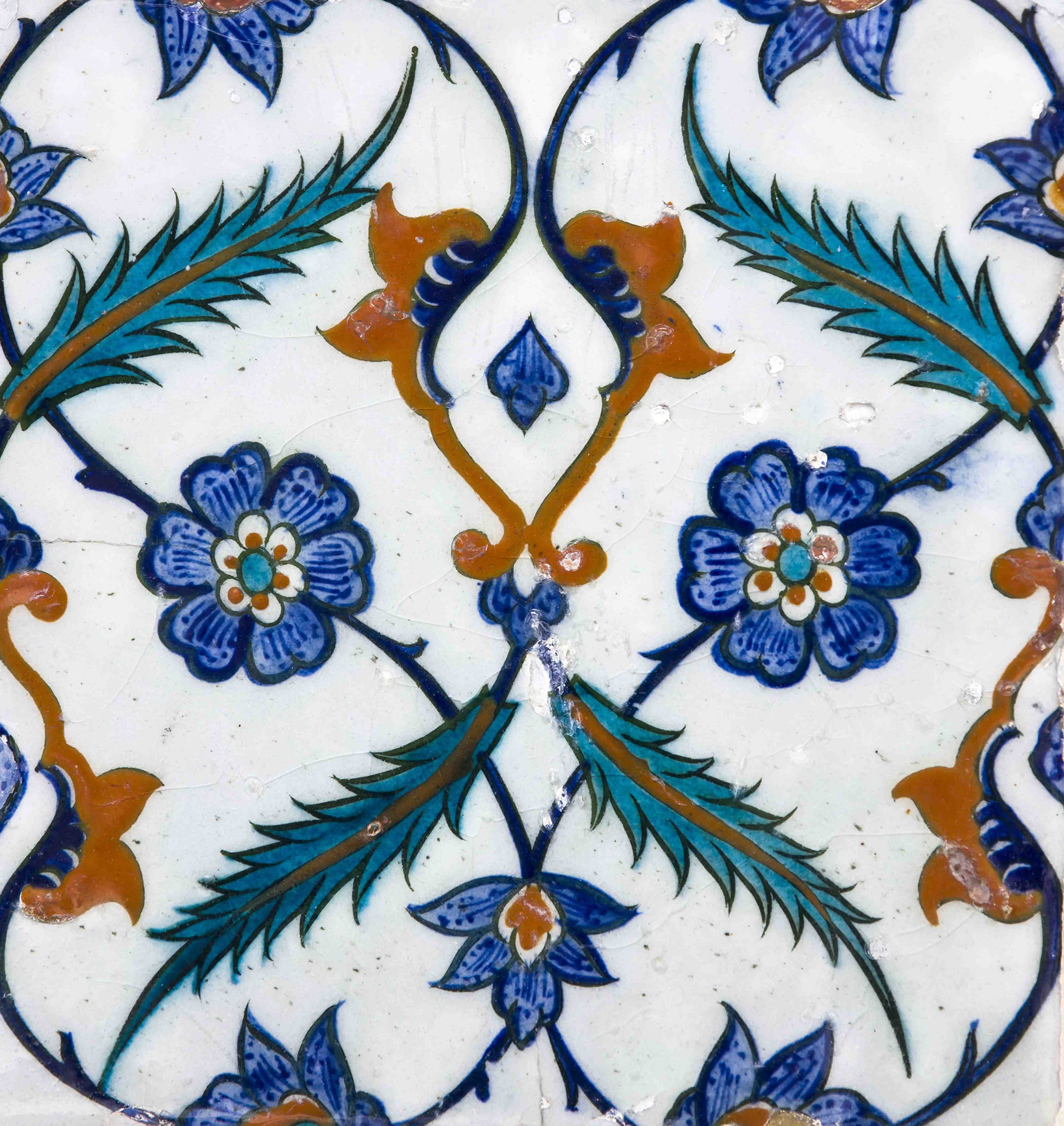 Wandverkleidung Bad-Graue Blumen mit blauen Akzenten