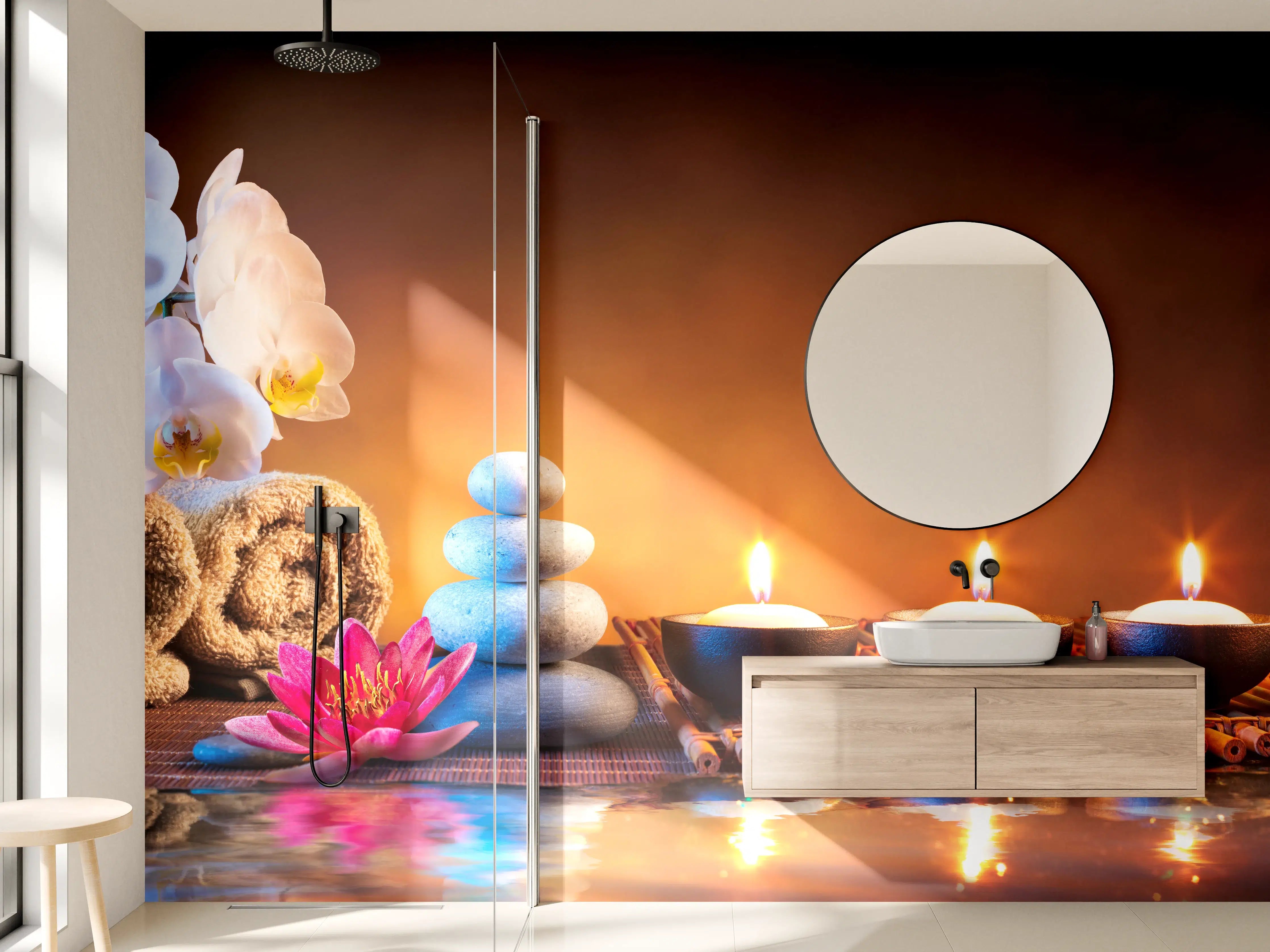 Wandverkleidung Bad - Harmonie der Natur