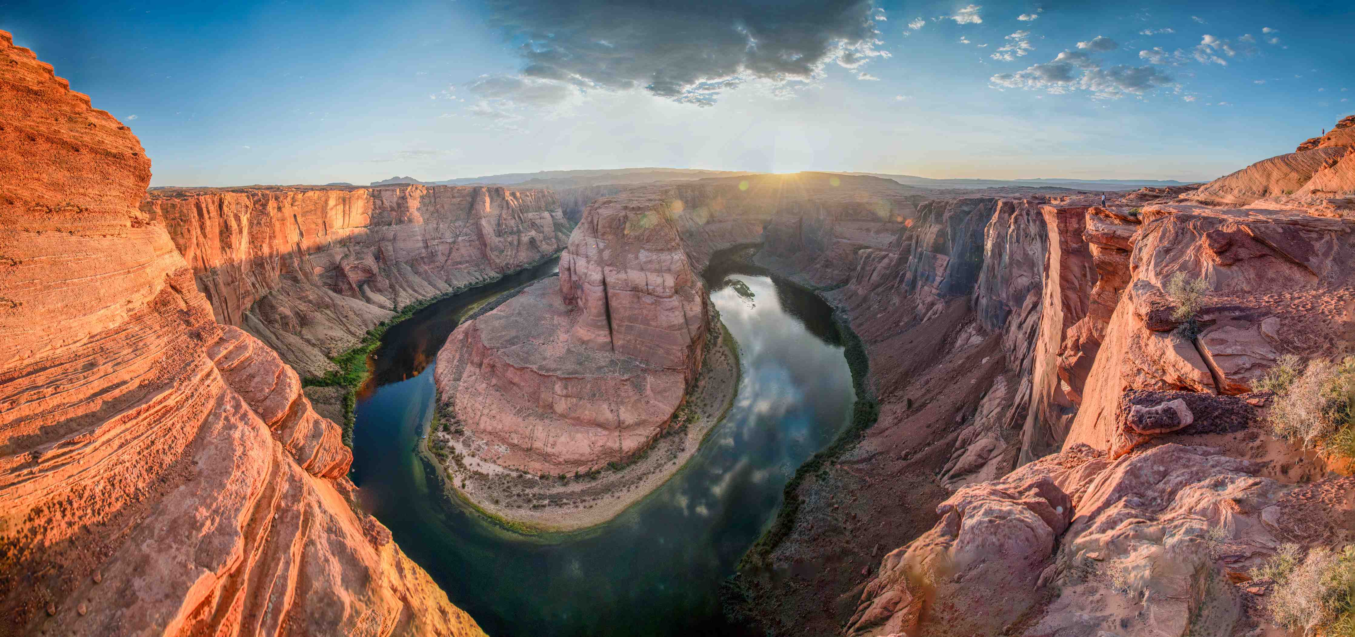 Wandverkleidung Bad-Horseshoe Bend Sonnenuntergang
