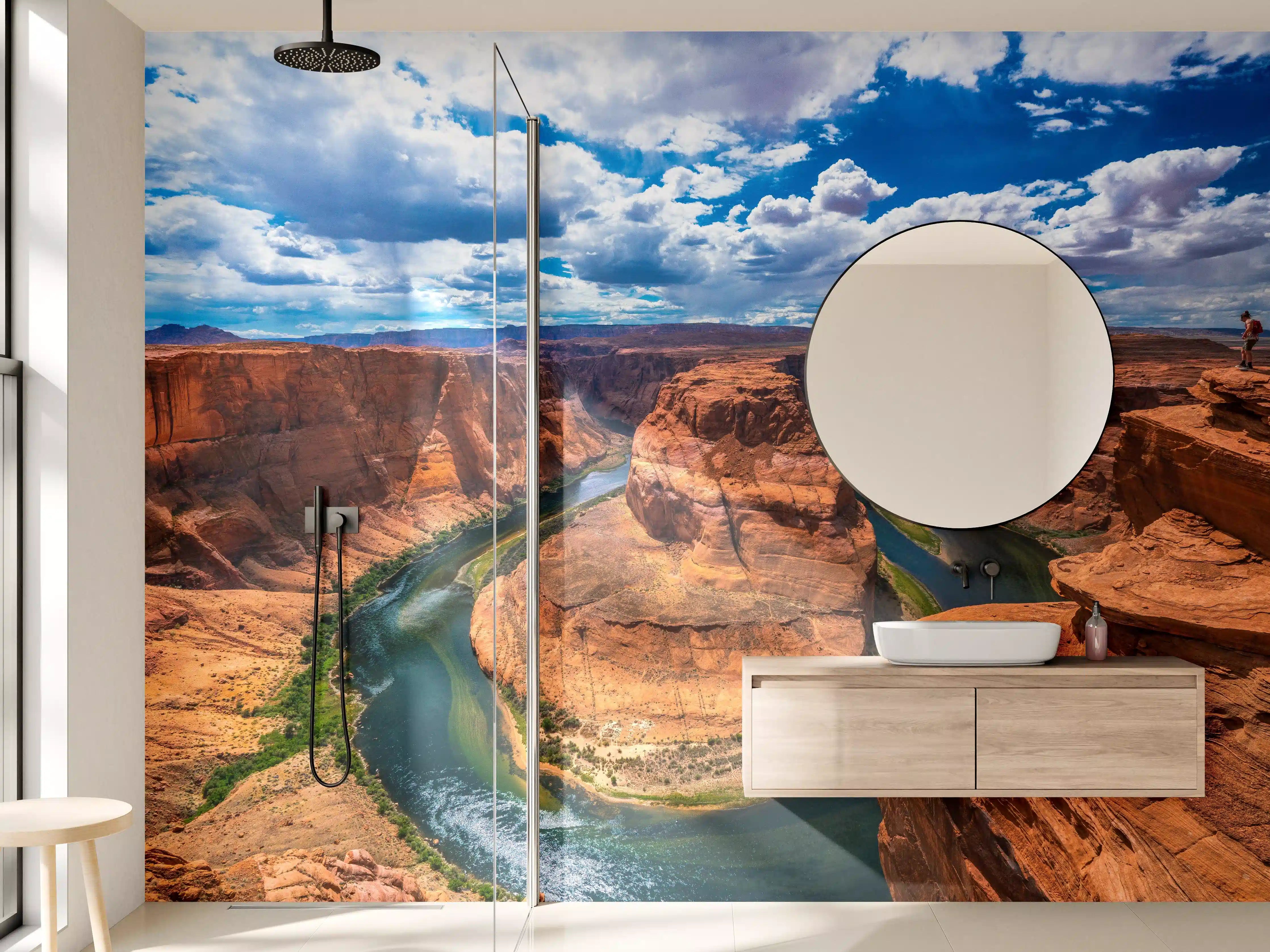 Wandverkleidung Bad - Horseshoe Bend Tal in Arizona bei Tag