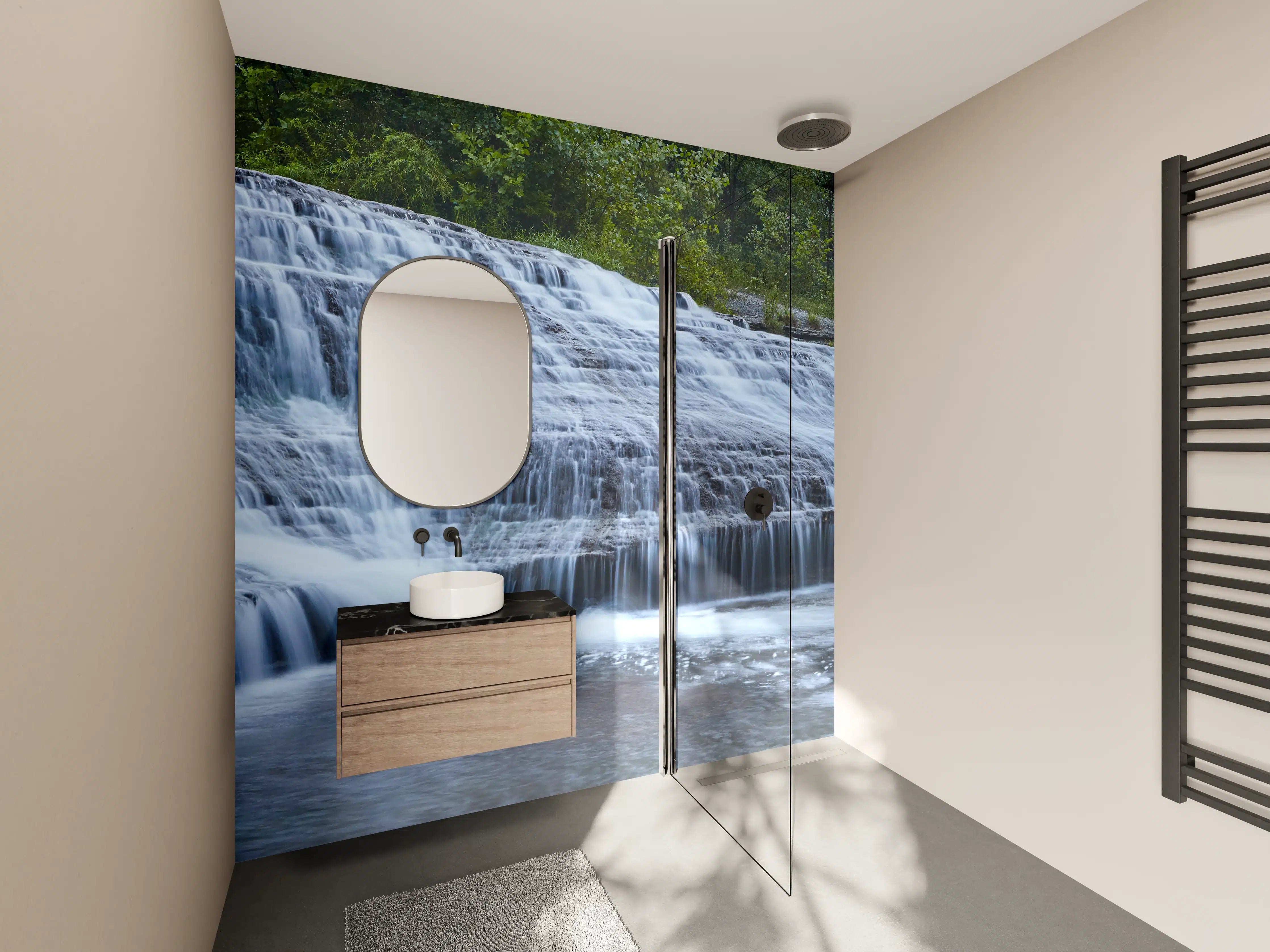 Wandverkleidung Bad - Indiana Wasserfall