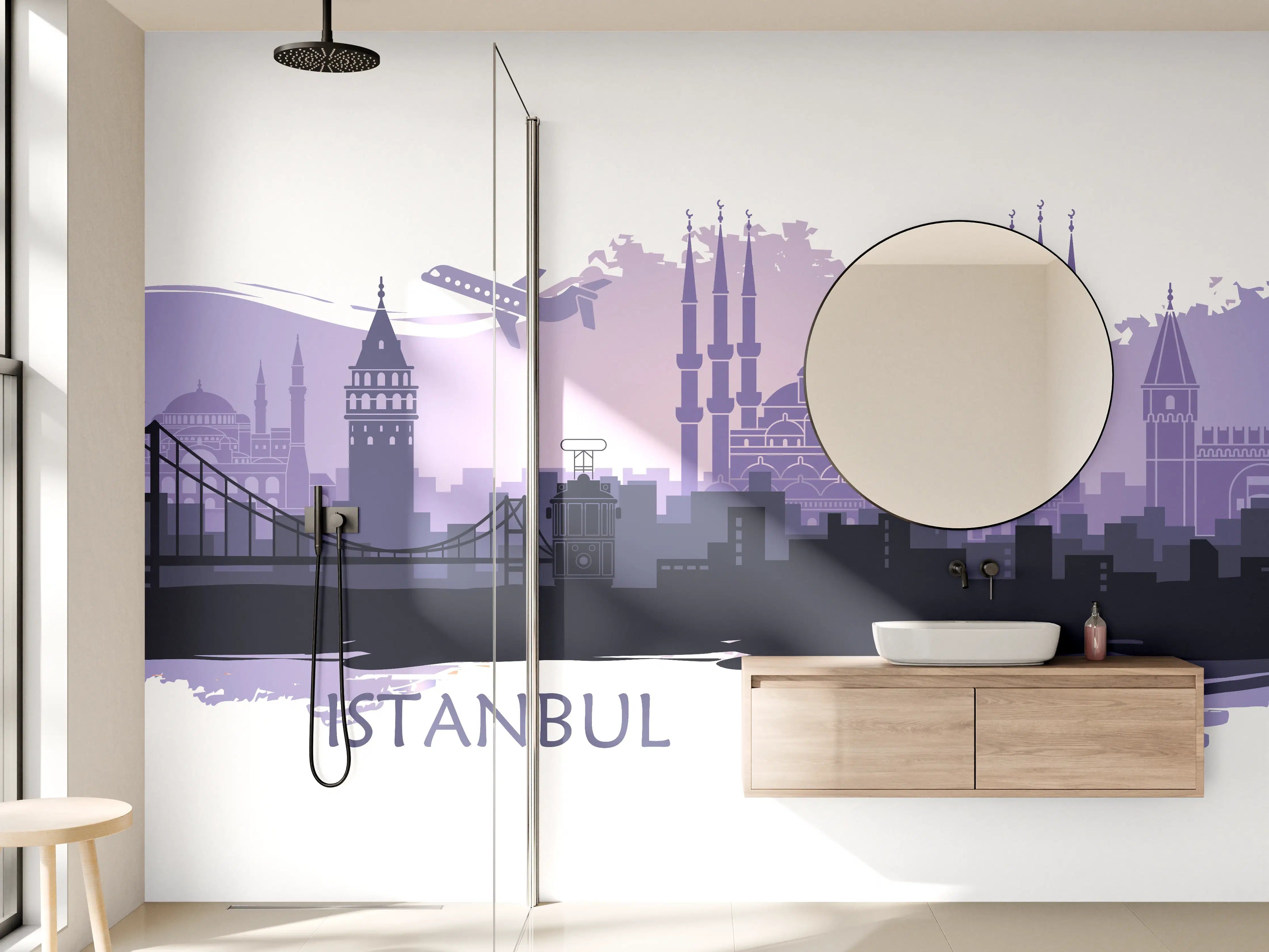Wandverkleidung Bad - Istanbul Painting
