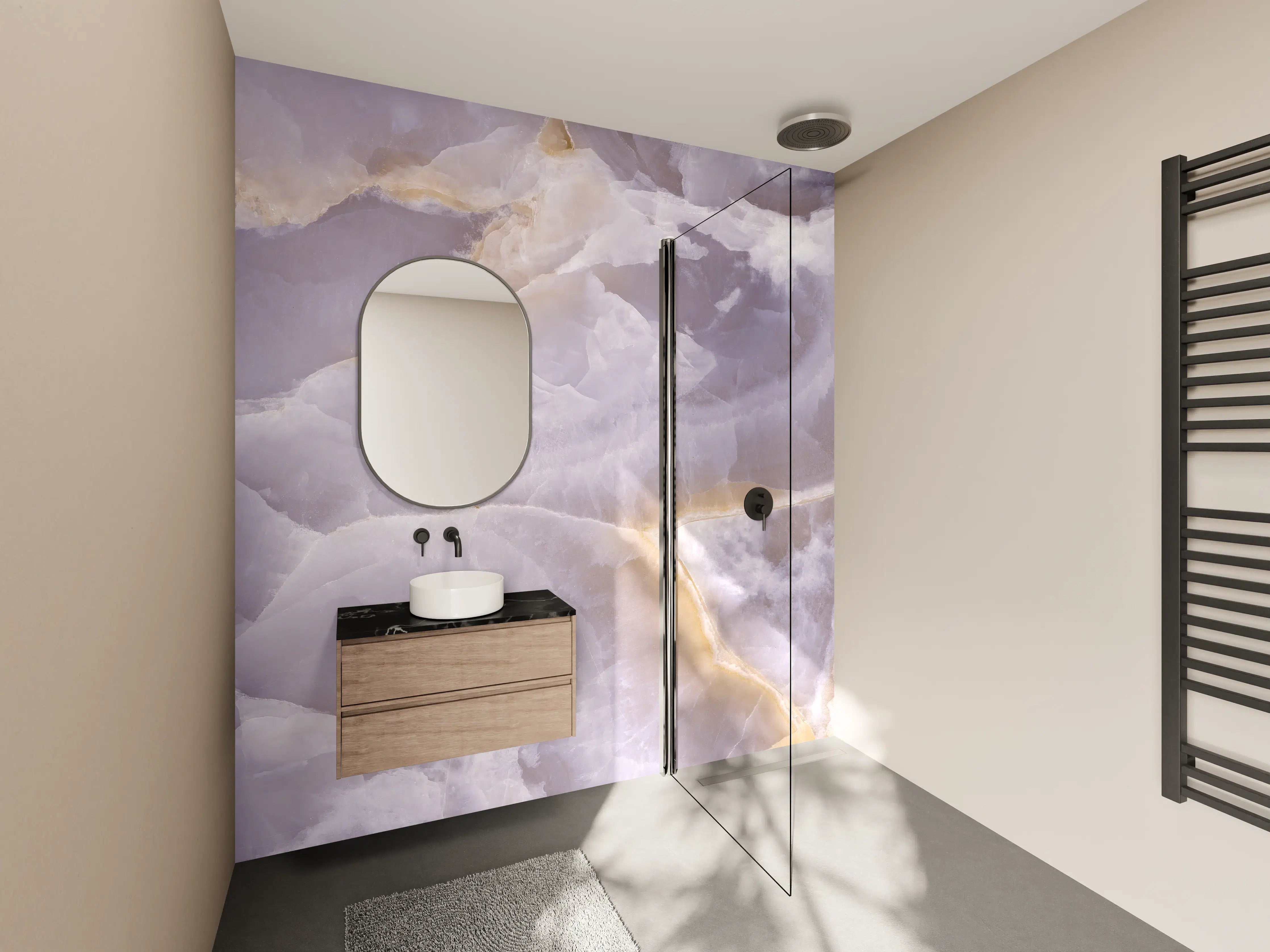 Wandverkleidung Bad - Italienischer Marmor