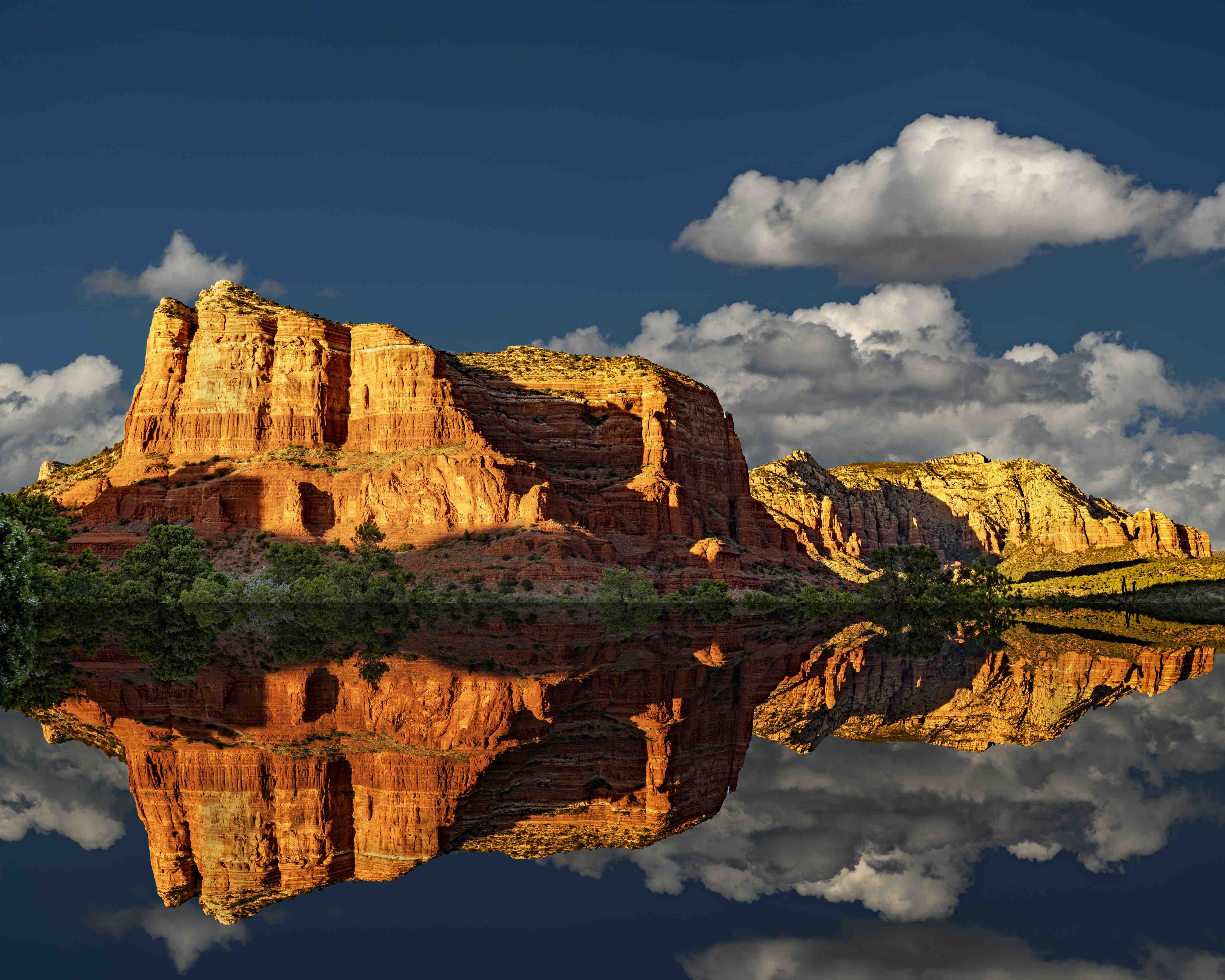 Wandverkleidung Bad-Jack's Canyon mit Wasser Reflektion