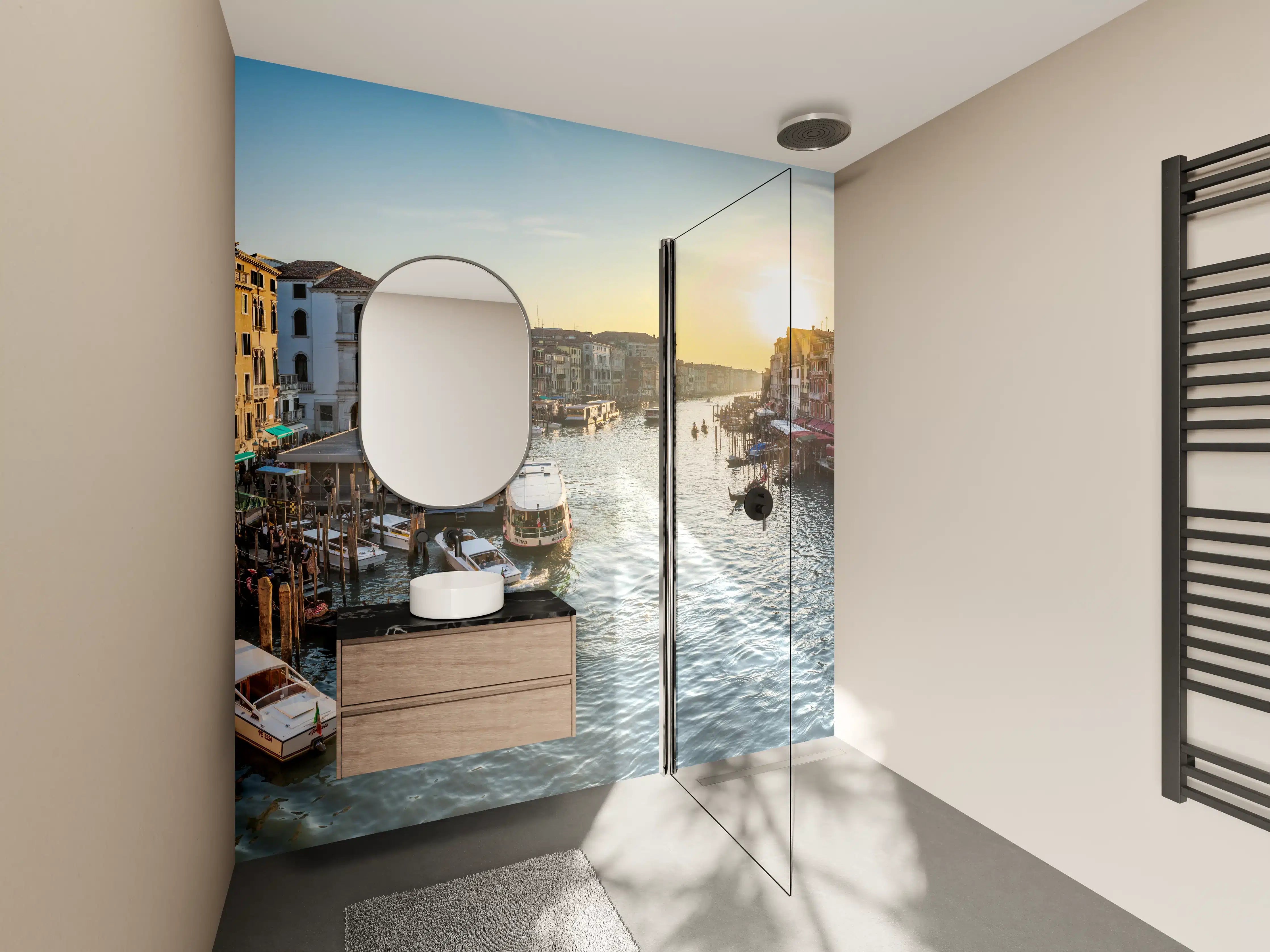 Wandverkleidung Bad - Kanäle von Venedig - Italien