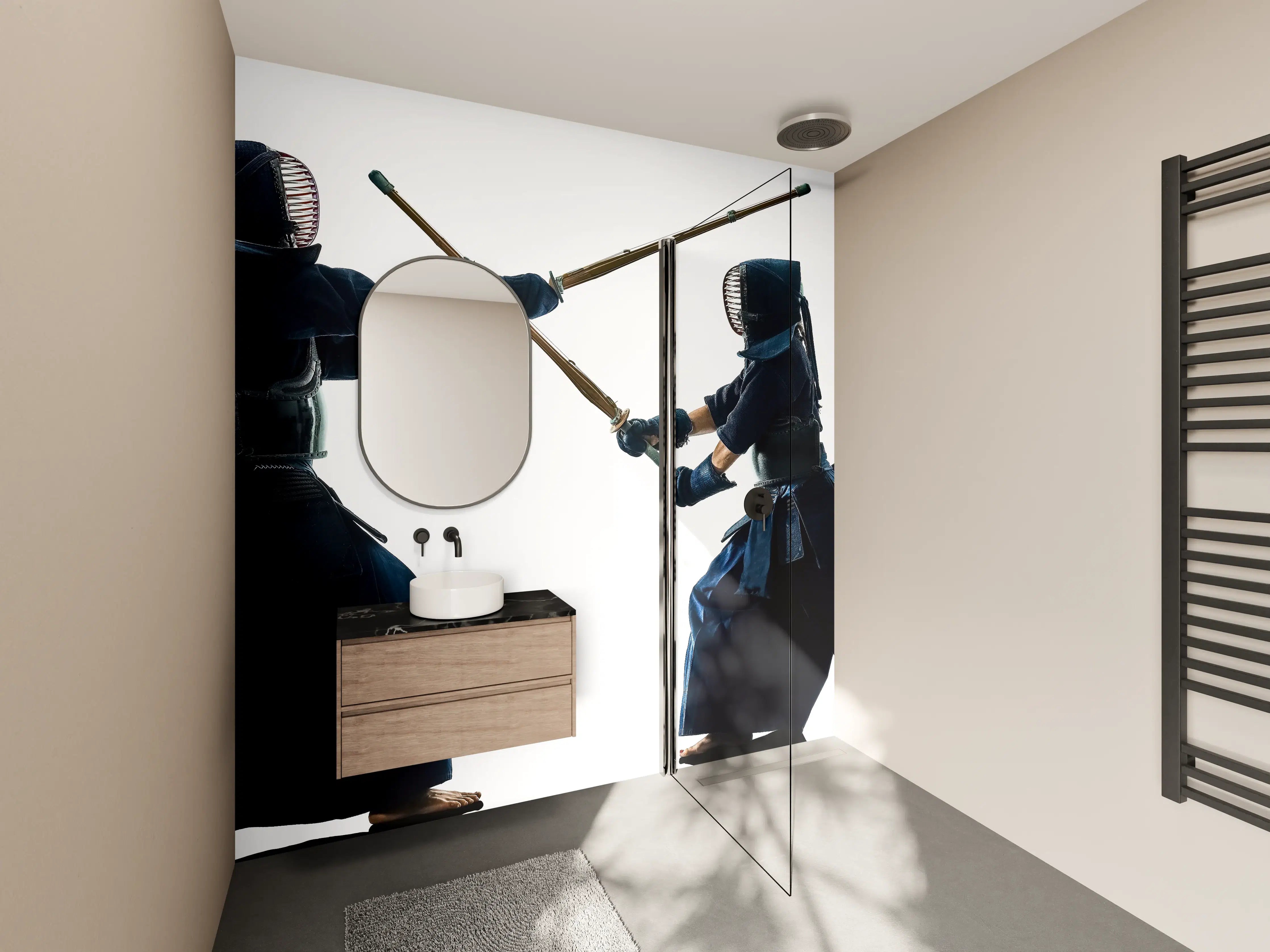 Wandverkleidung Bad - Kendo Kampfsport