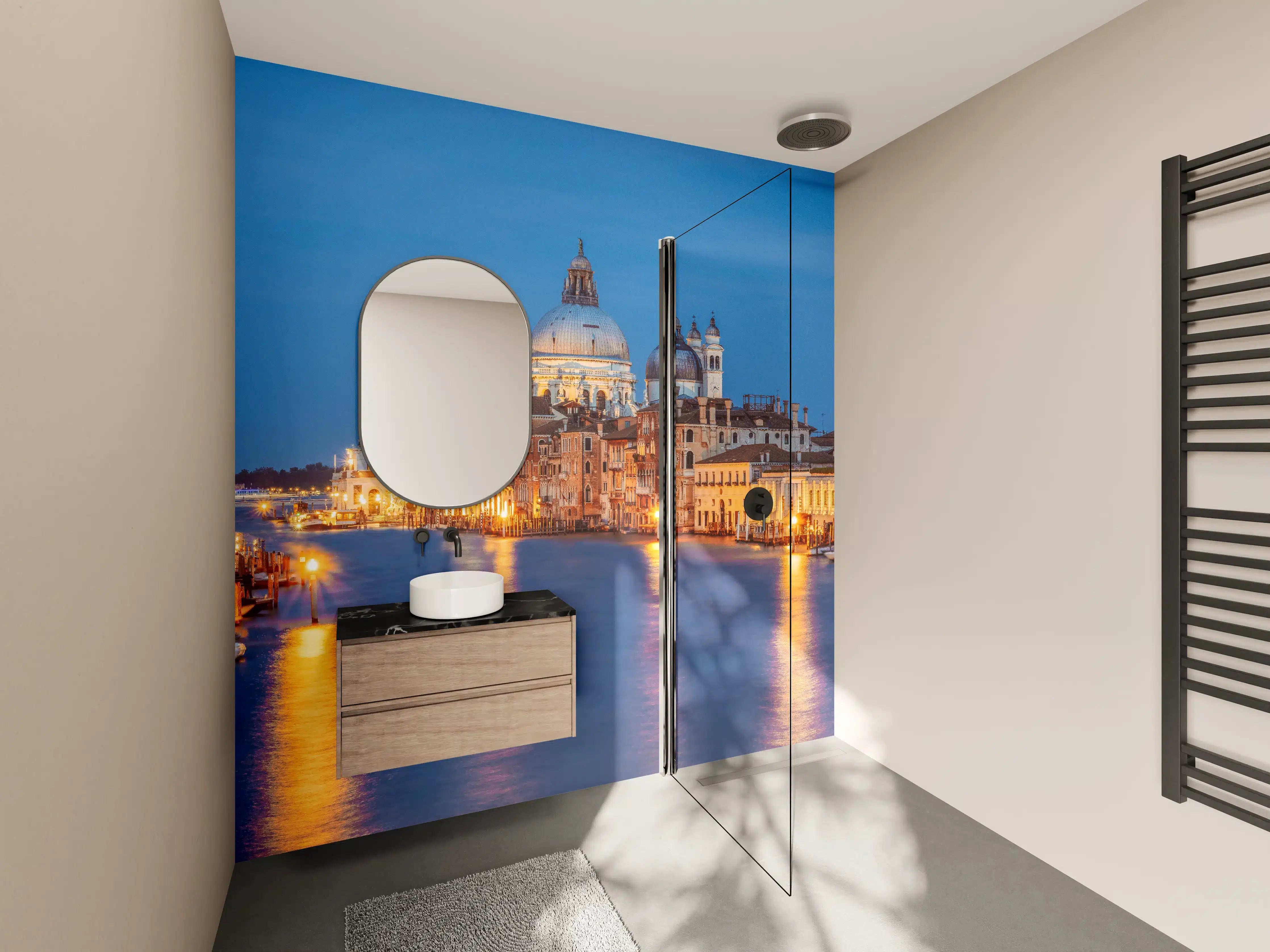 Wandverkleidung Bad - Klassischer Panoramablick auf den Canal Grande