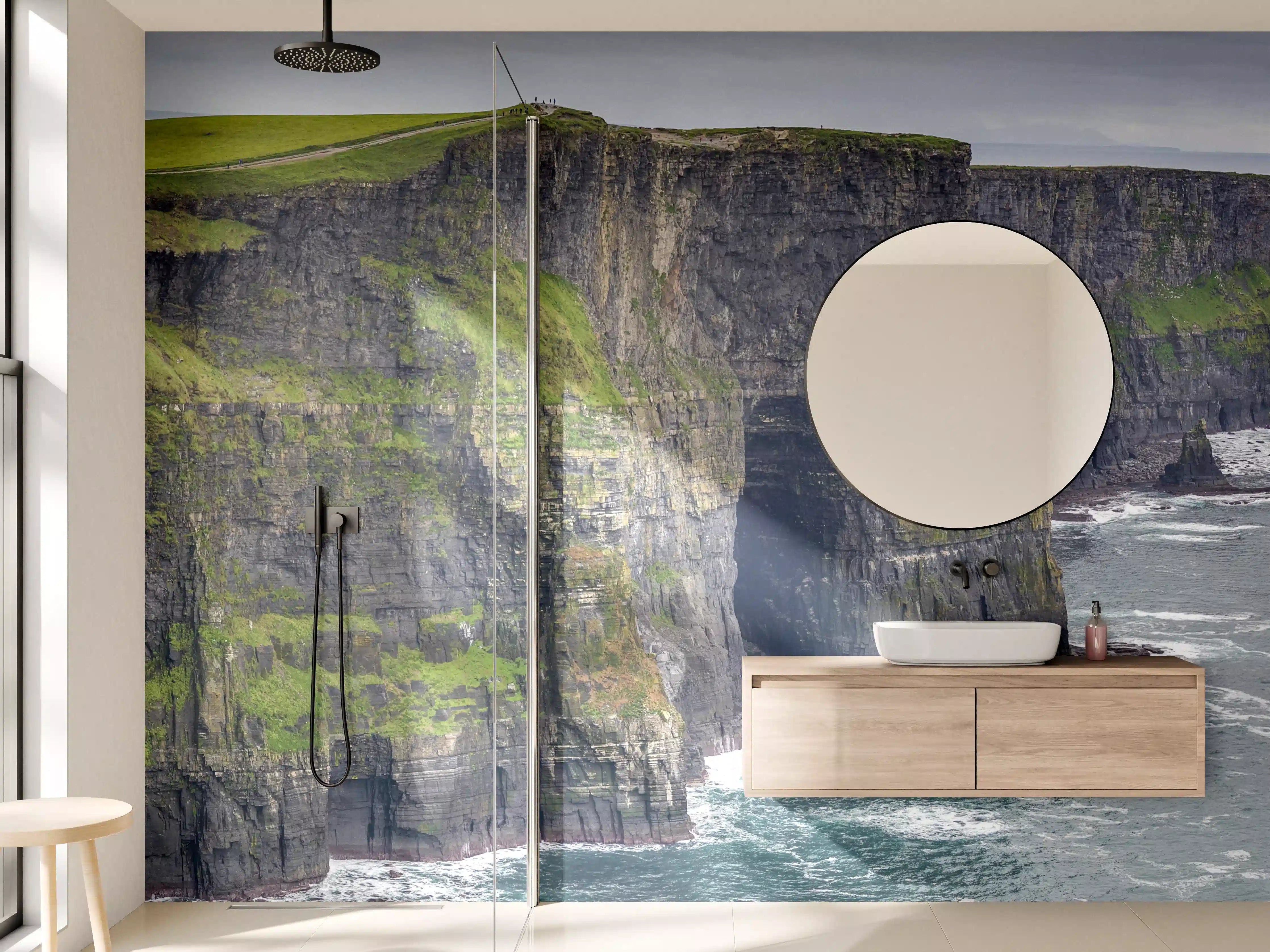 Wandverkleidung Bad - Klippenlinie in Kerry - Irland