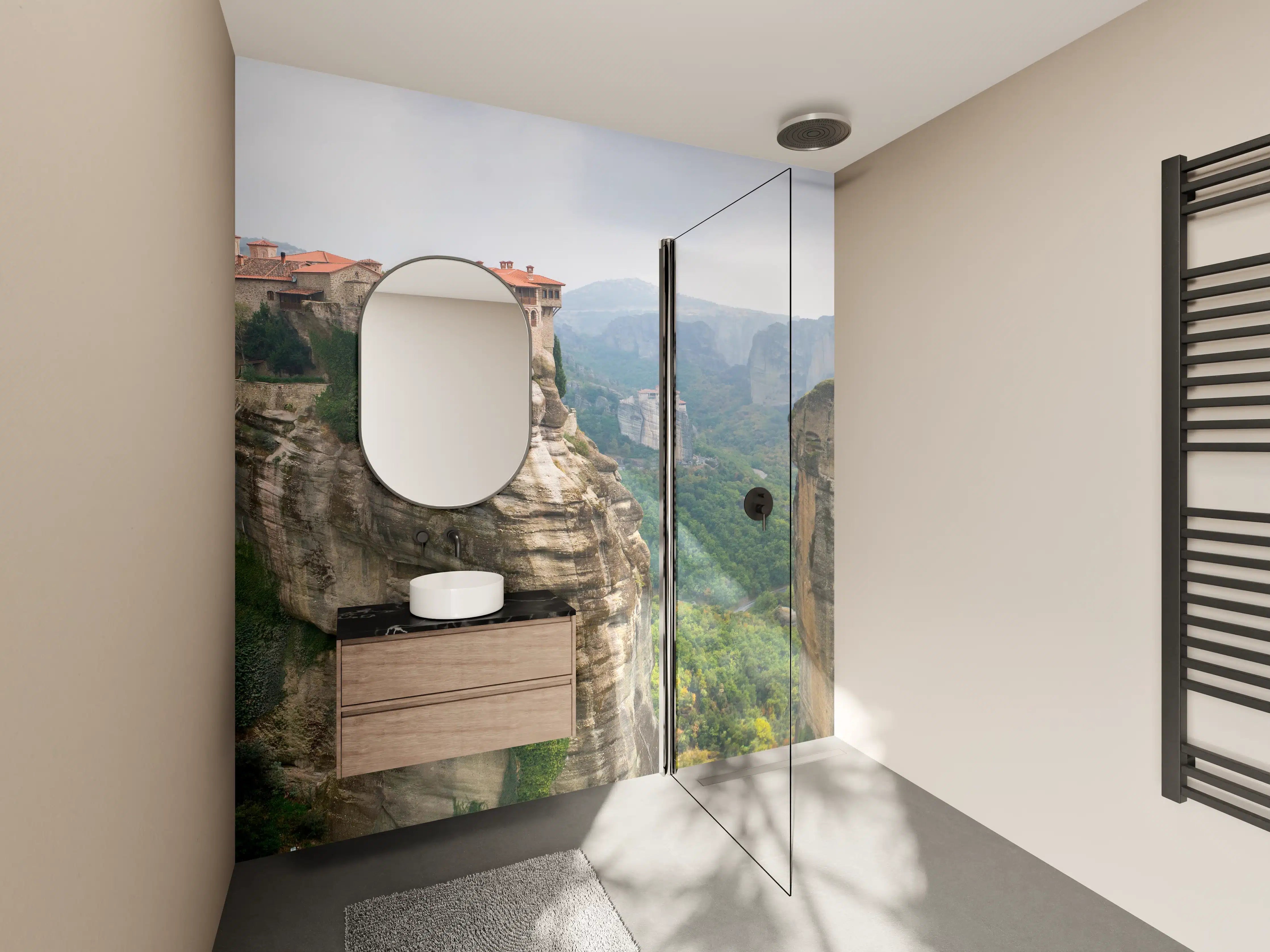 Wandverkleidung Bad - Kloster von Varlaam in Kalambaka