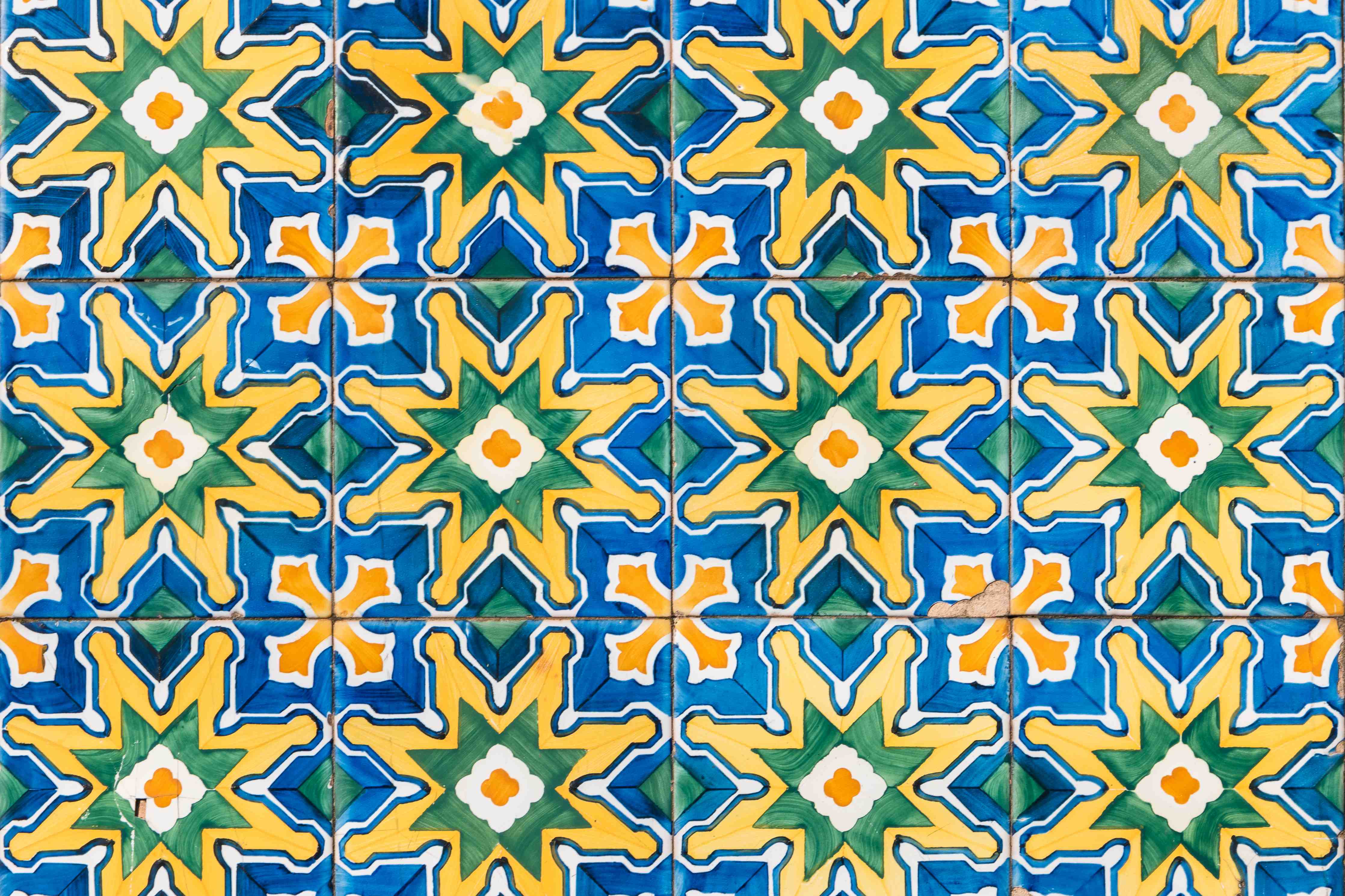 Wandverkleidung Bad-Lebendige bunte Fliesenmuster