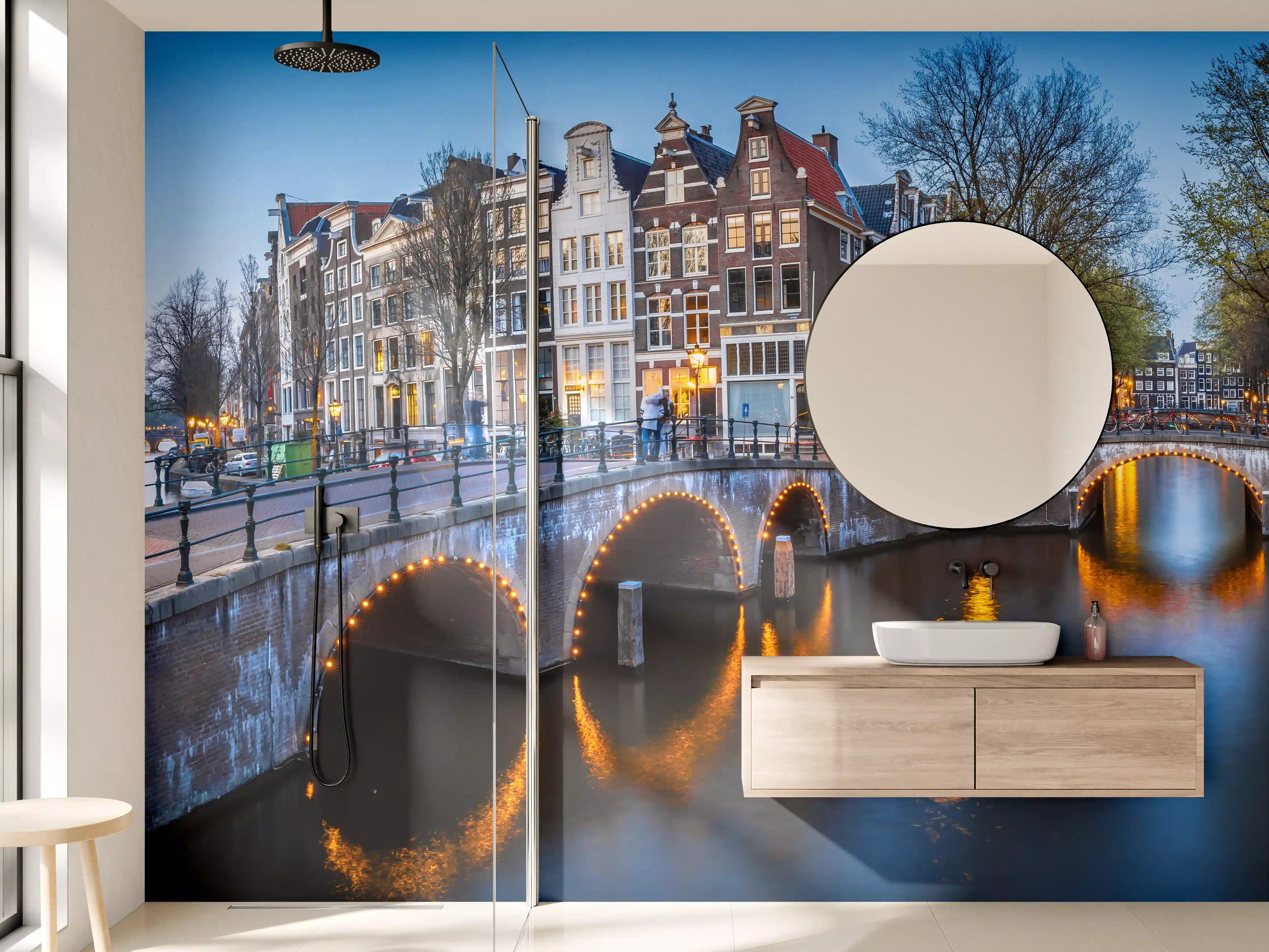 Wandverkleidung Bad - Leidsegracht-Brücke - Amsterdam