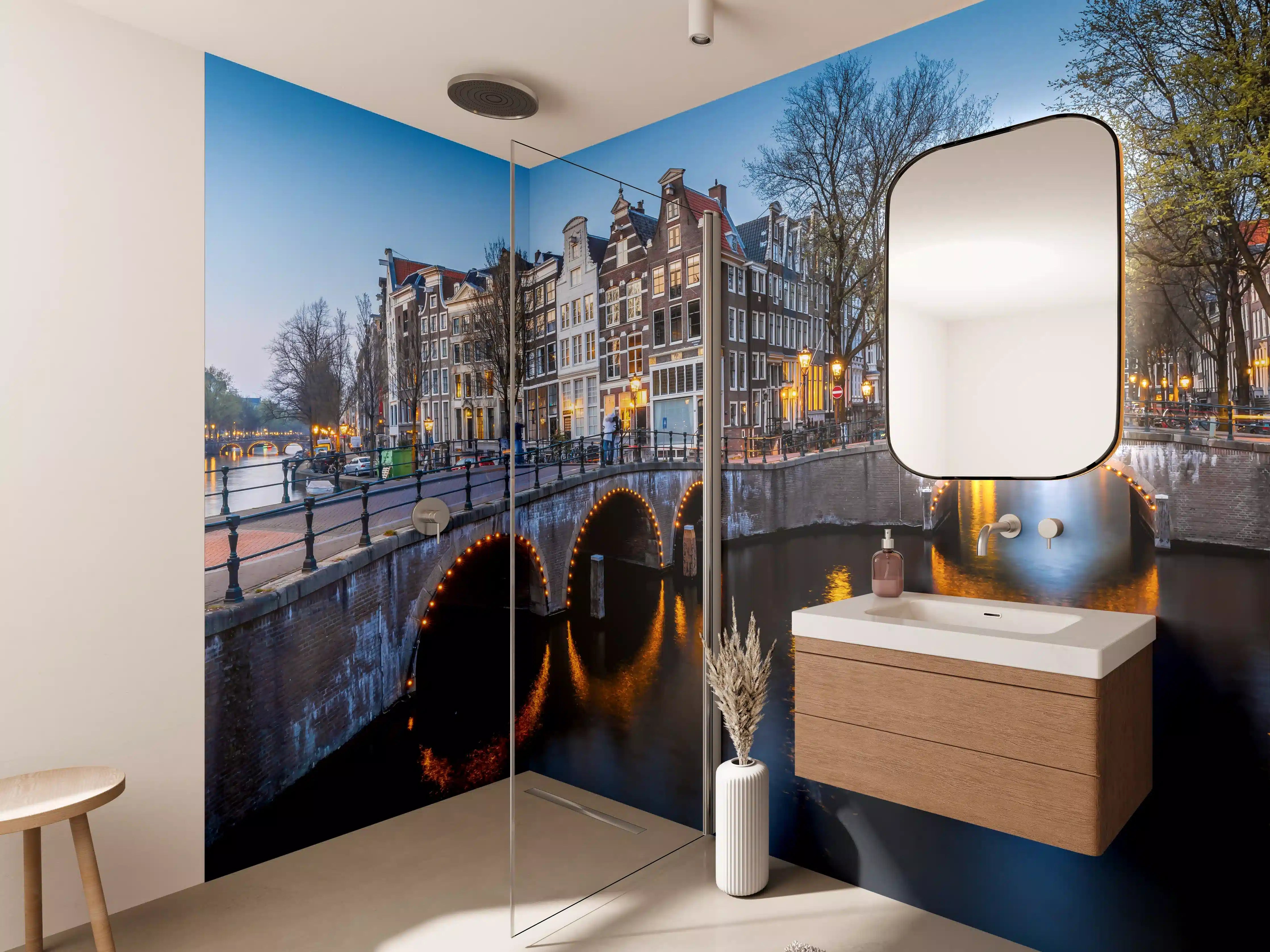 Wandverkleidung Bad - Leidsegracht-Brücke - Amsterdam