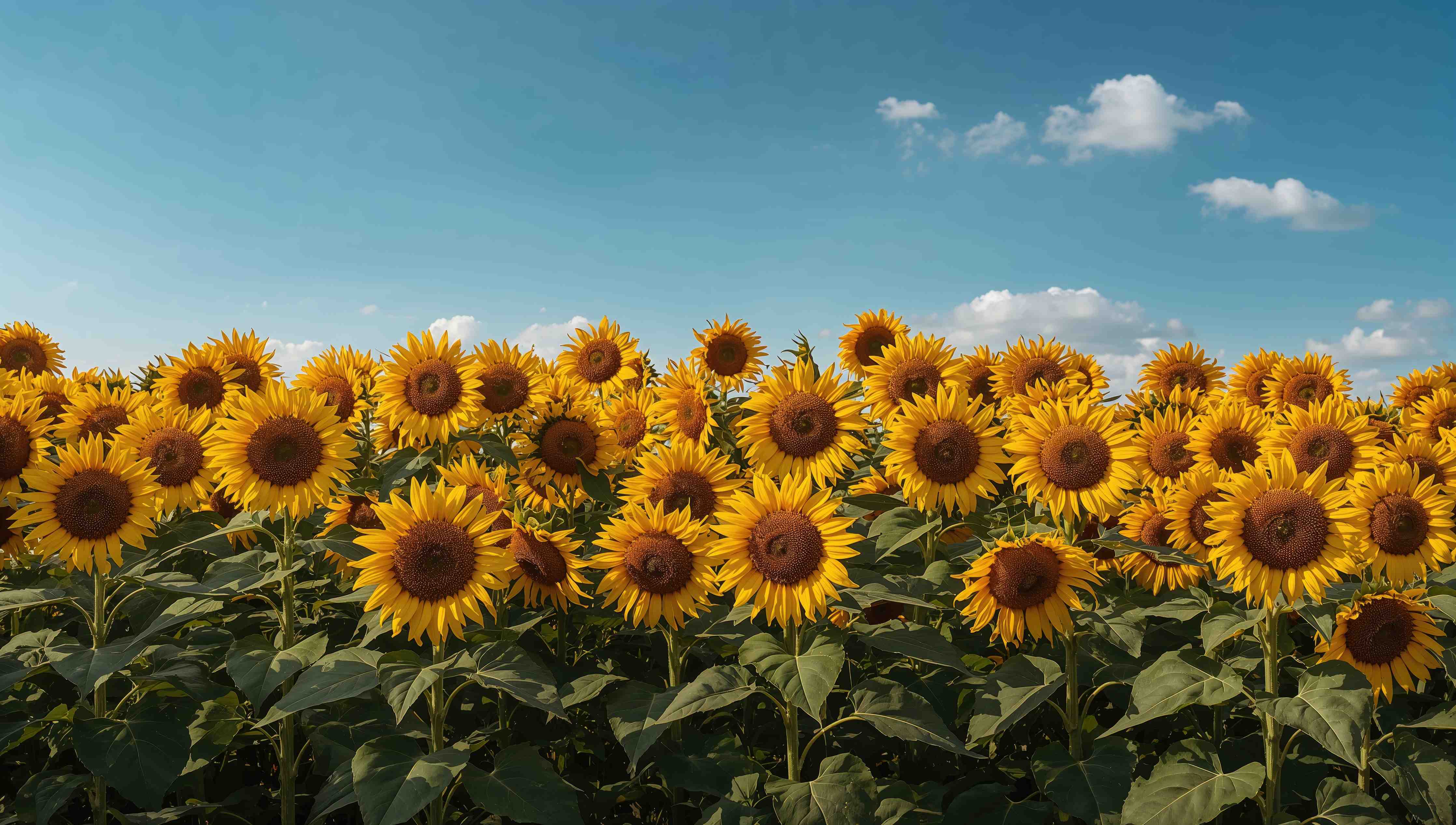 Wandverkleidung Bad-Leuchtende Sonnenblumenfelder bei Sonnenschein