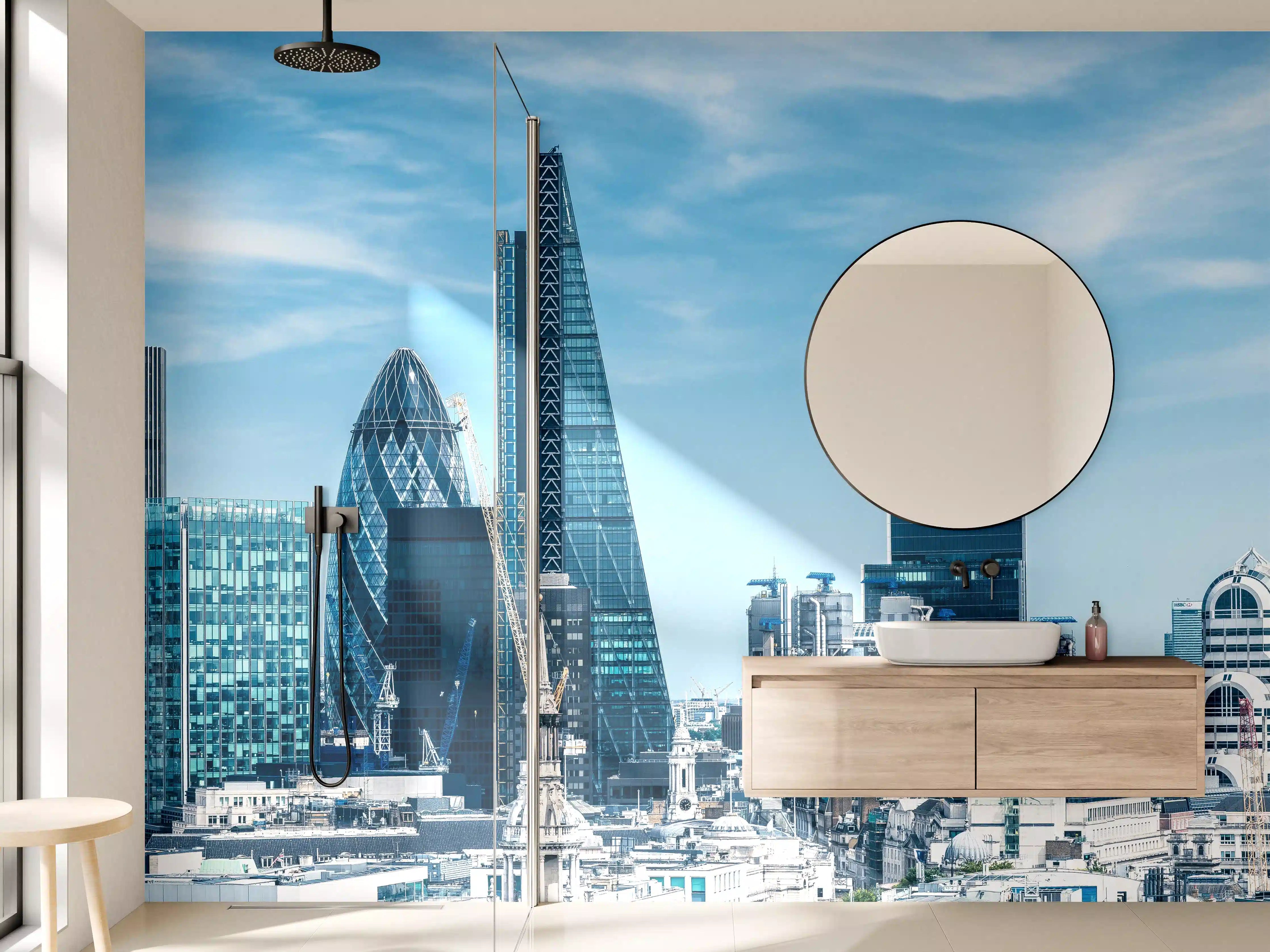 Wandverkleidung Bad - London City Skyline 