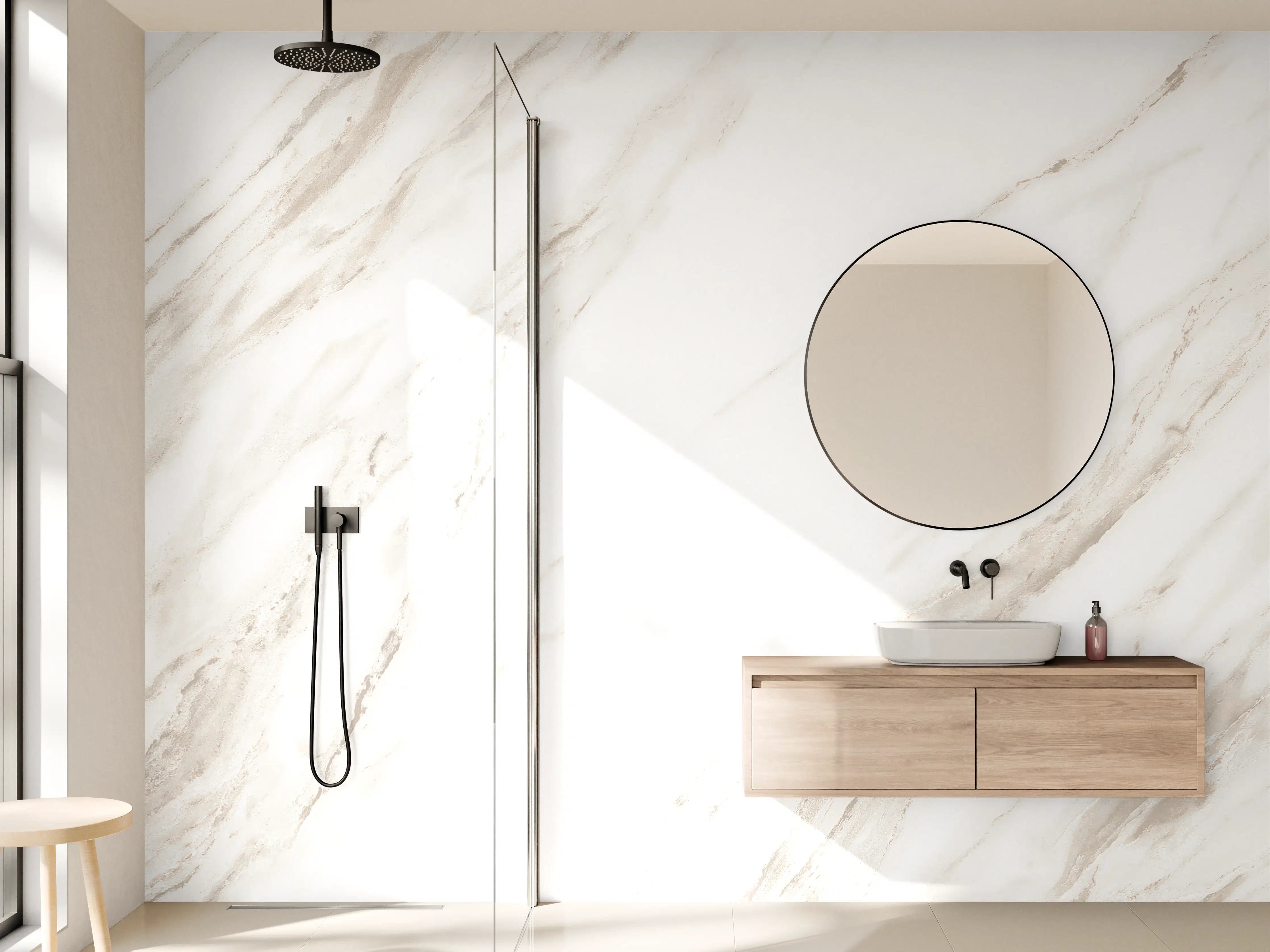 Wandverkleidung Bad - Luxuriöses Marmor Design