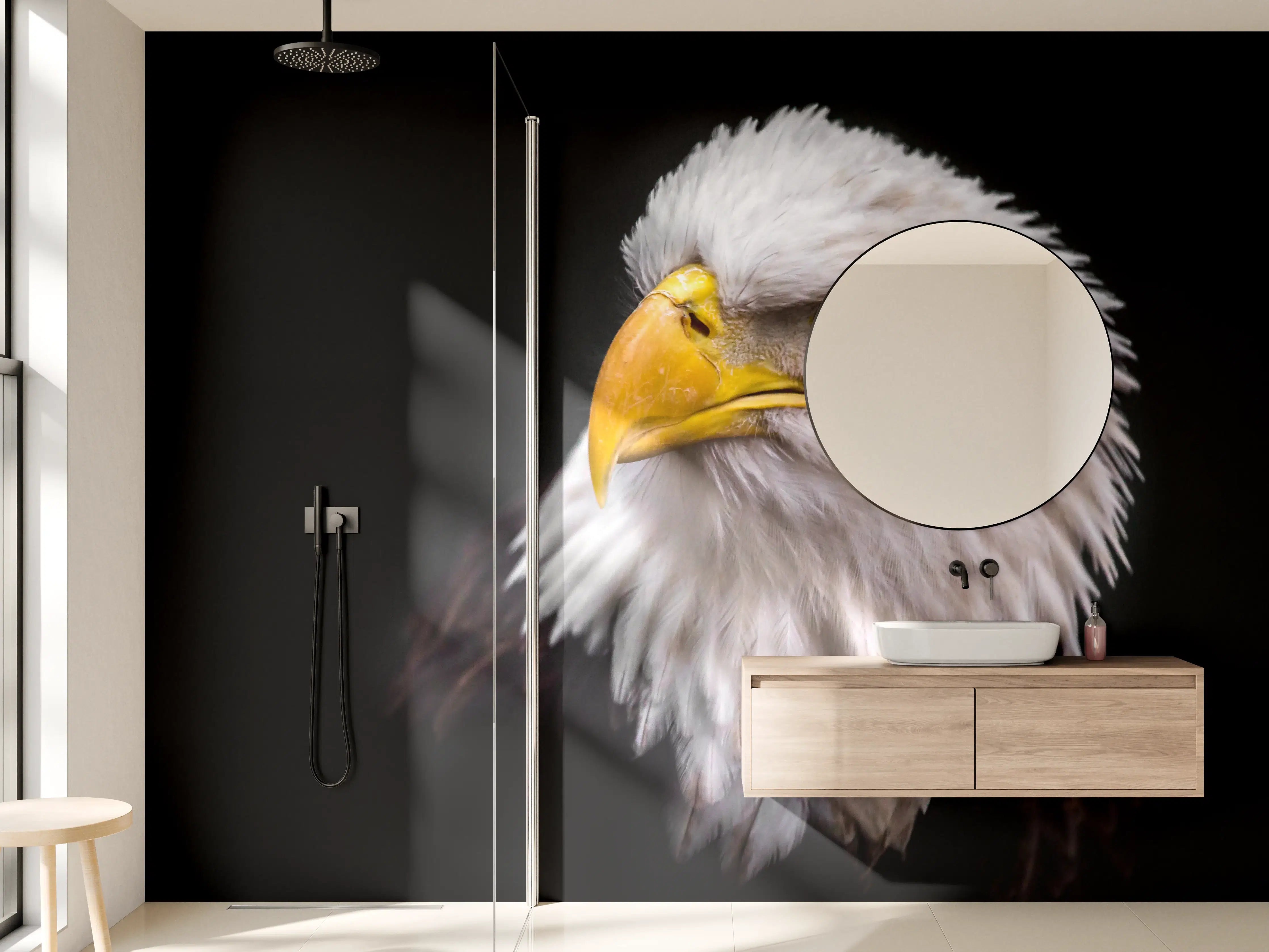 Wandverkleidung Bad - Majestätischer Adler