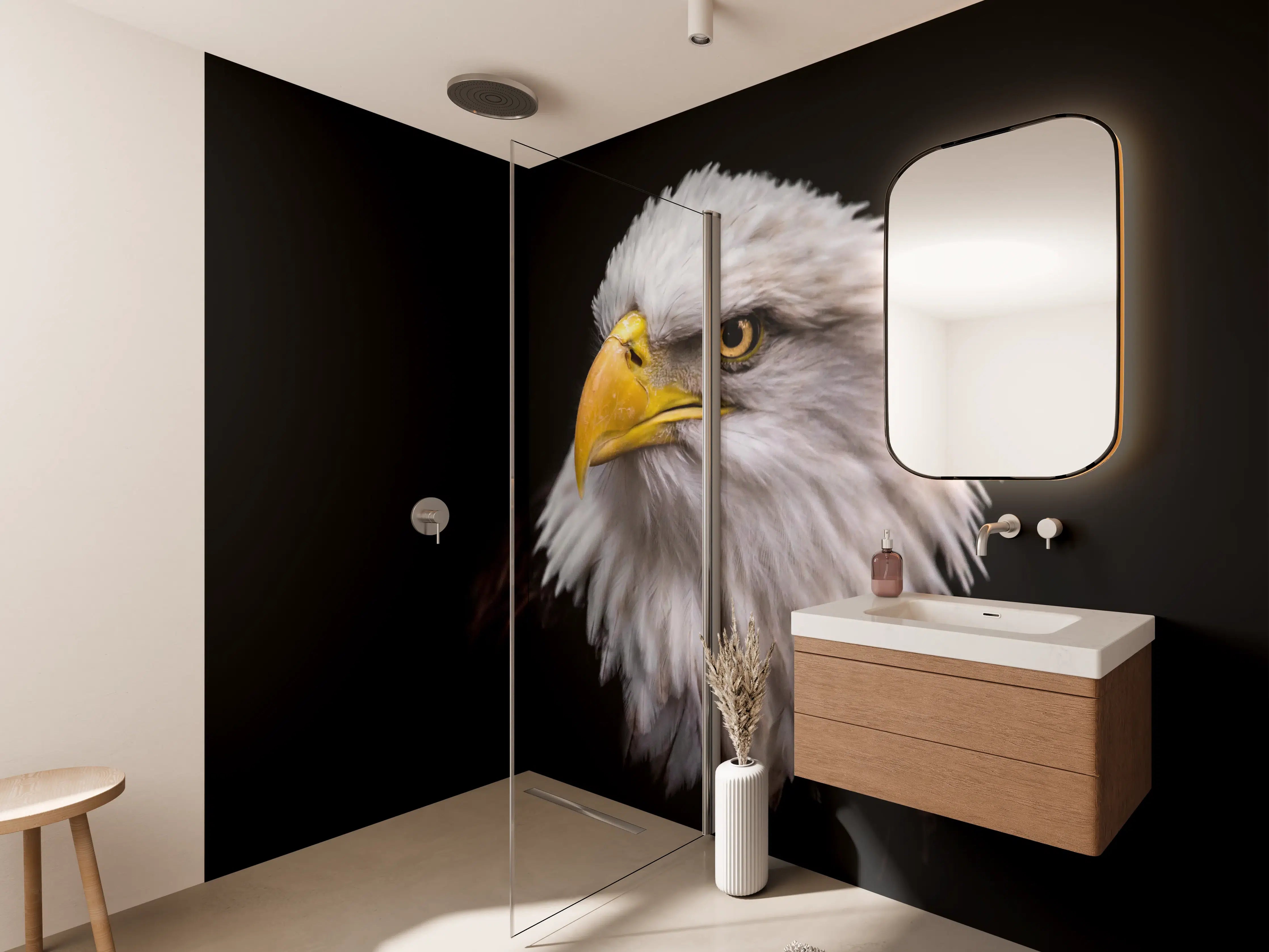 Wandverkleidung Bad - Majestätischer Adler