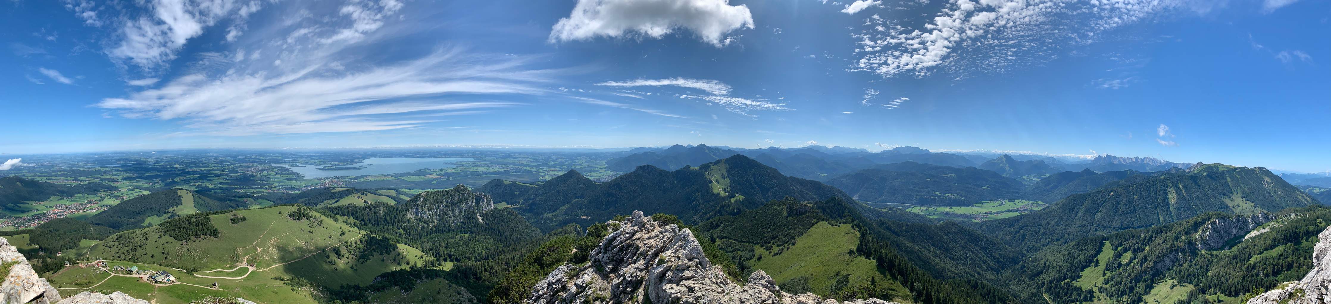 Wandverkleidung Bad-Majestätischer Bergpanoramablick