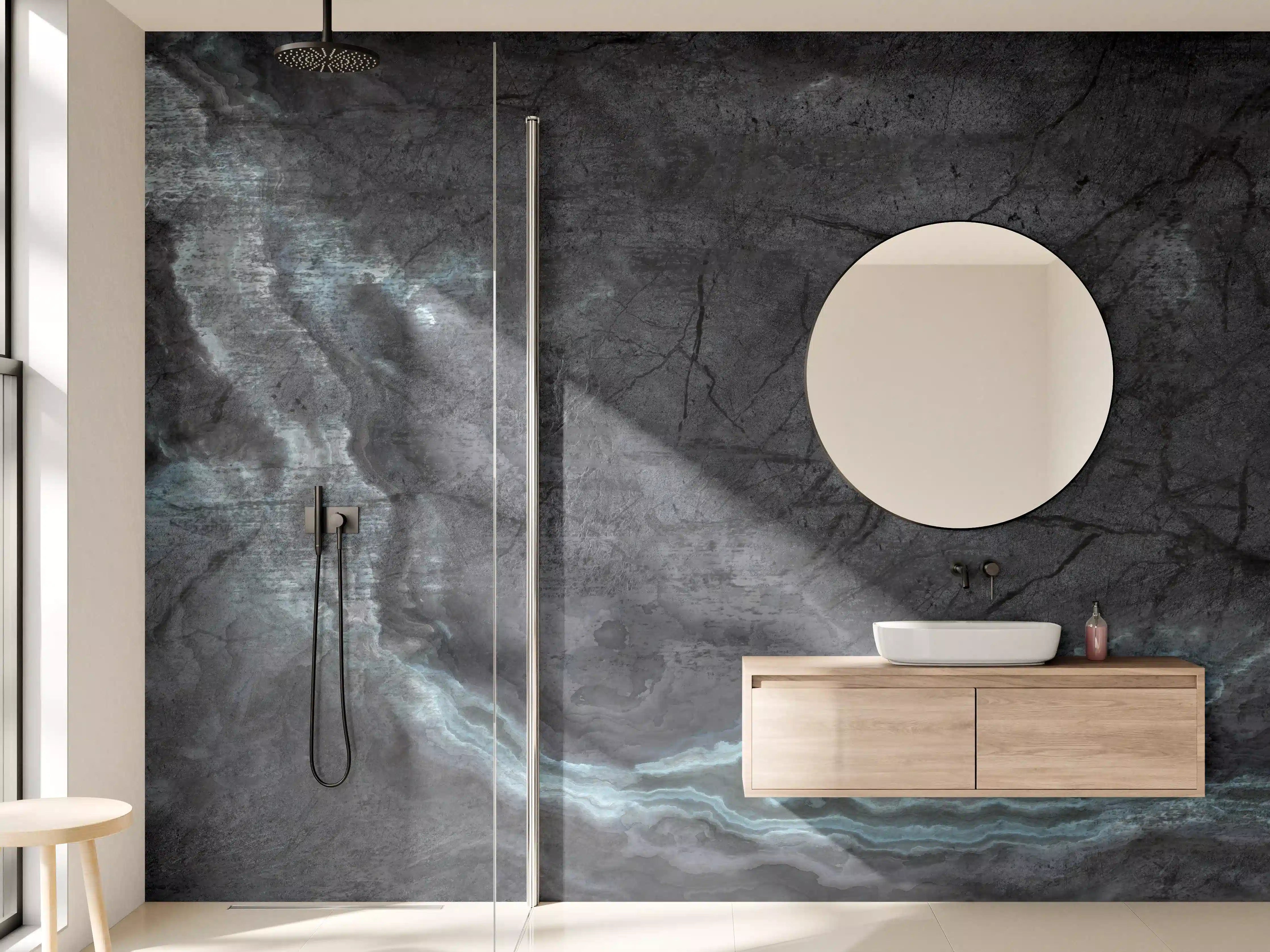 Wandverkleidung Bad - Marmorstein Textur - Elegant