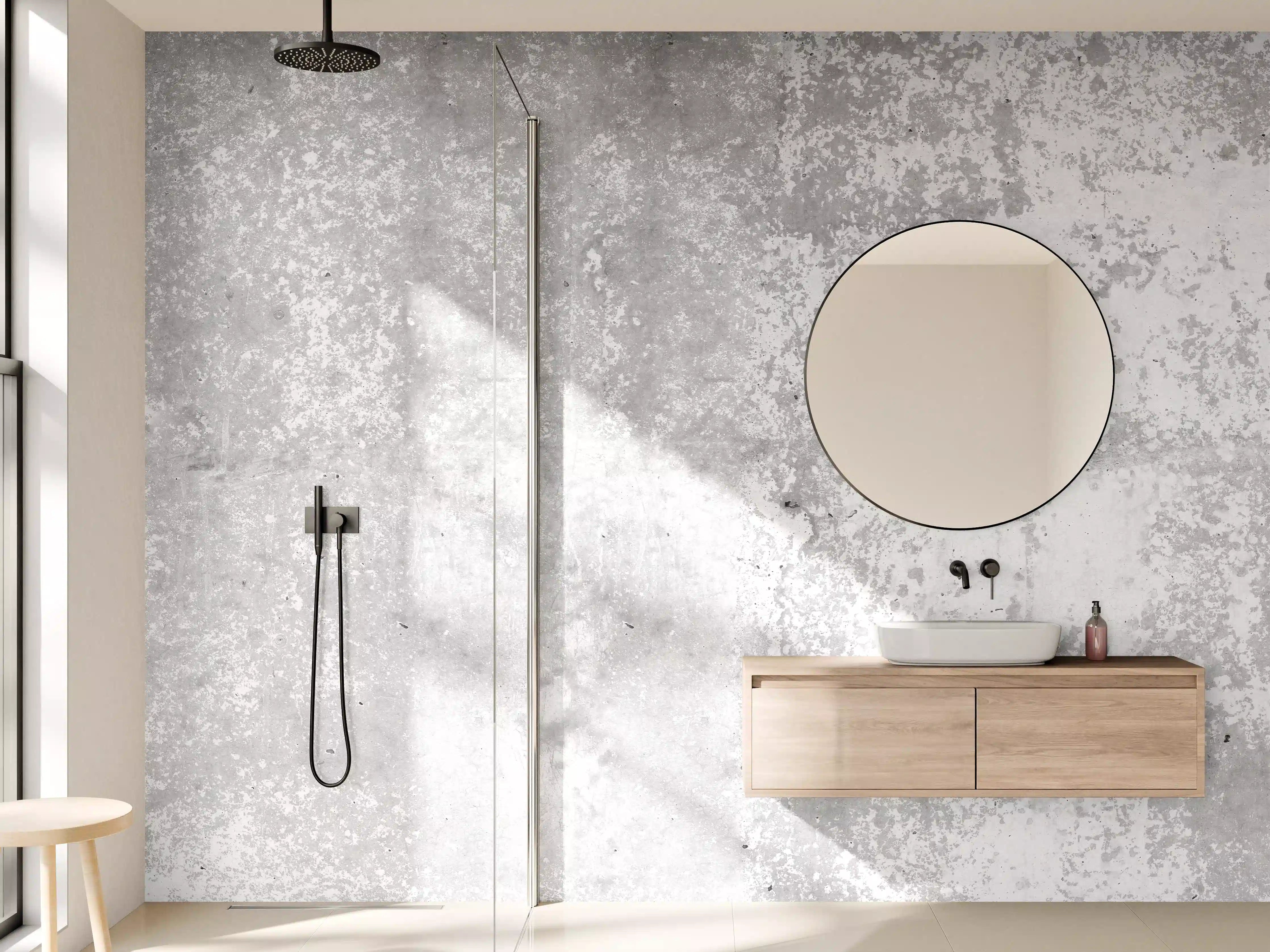 Wandverkleidung Bad - Moderne Graue Betonwand Textur