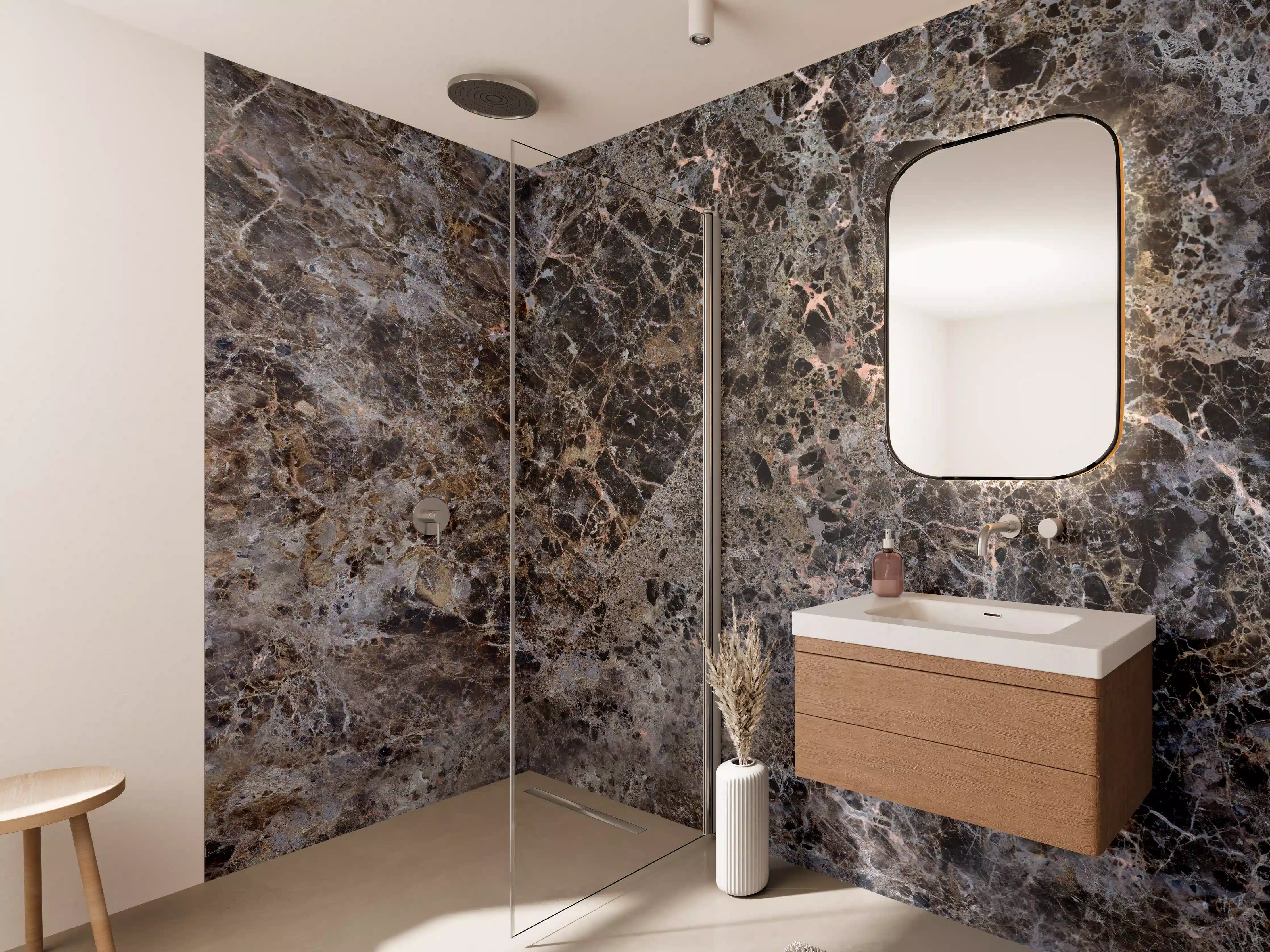 Wandverkleidung Bad - Moderne Marmor Granit Textur