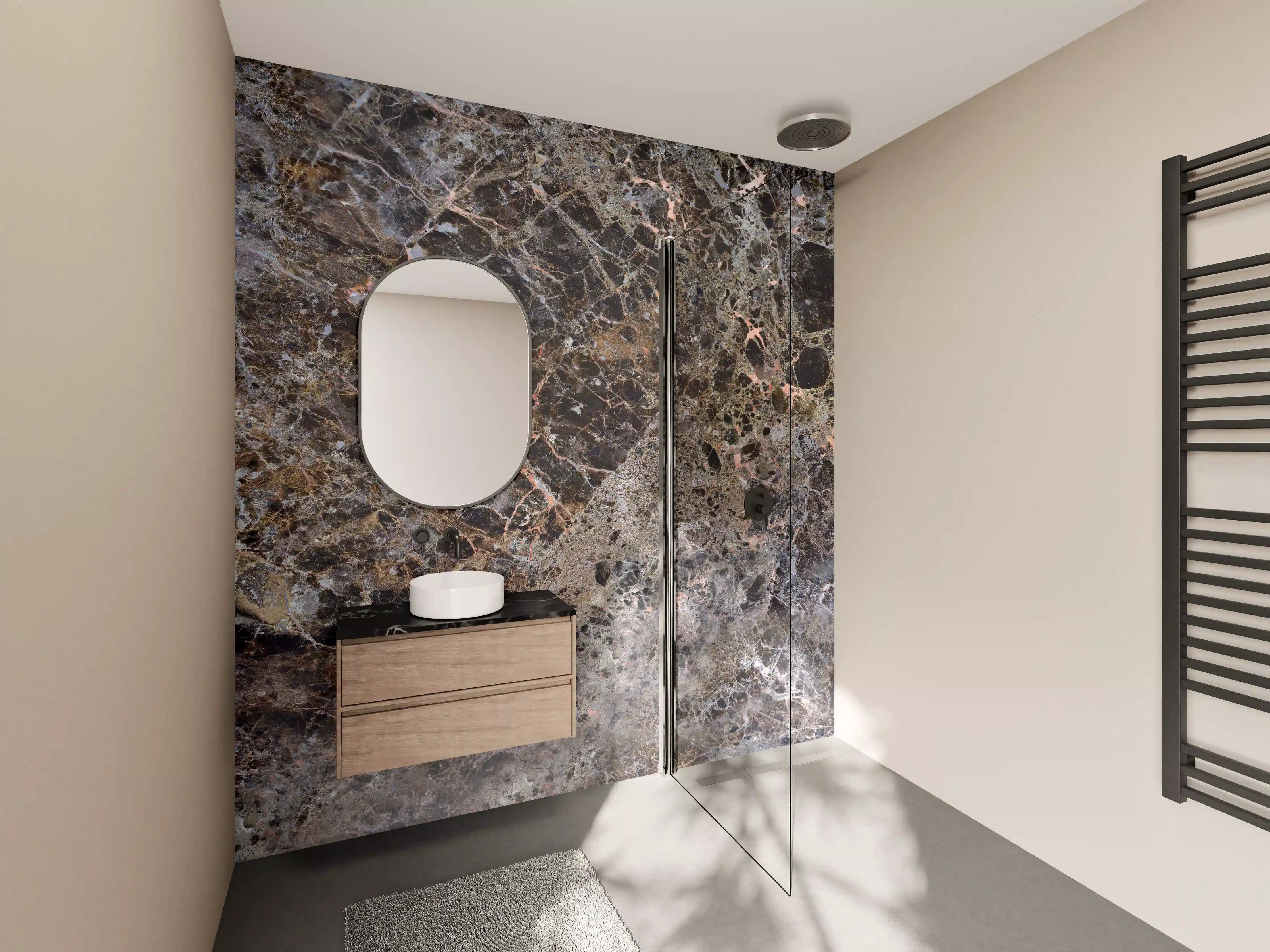 Wandverkleidung Bad - Moderne Marmor Granit Textur