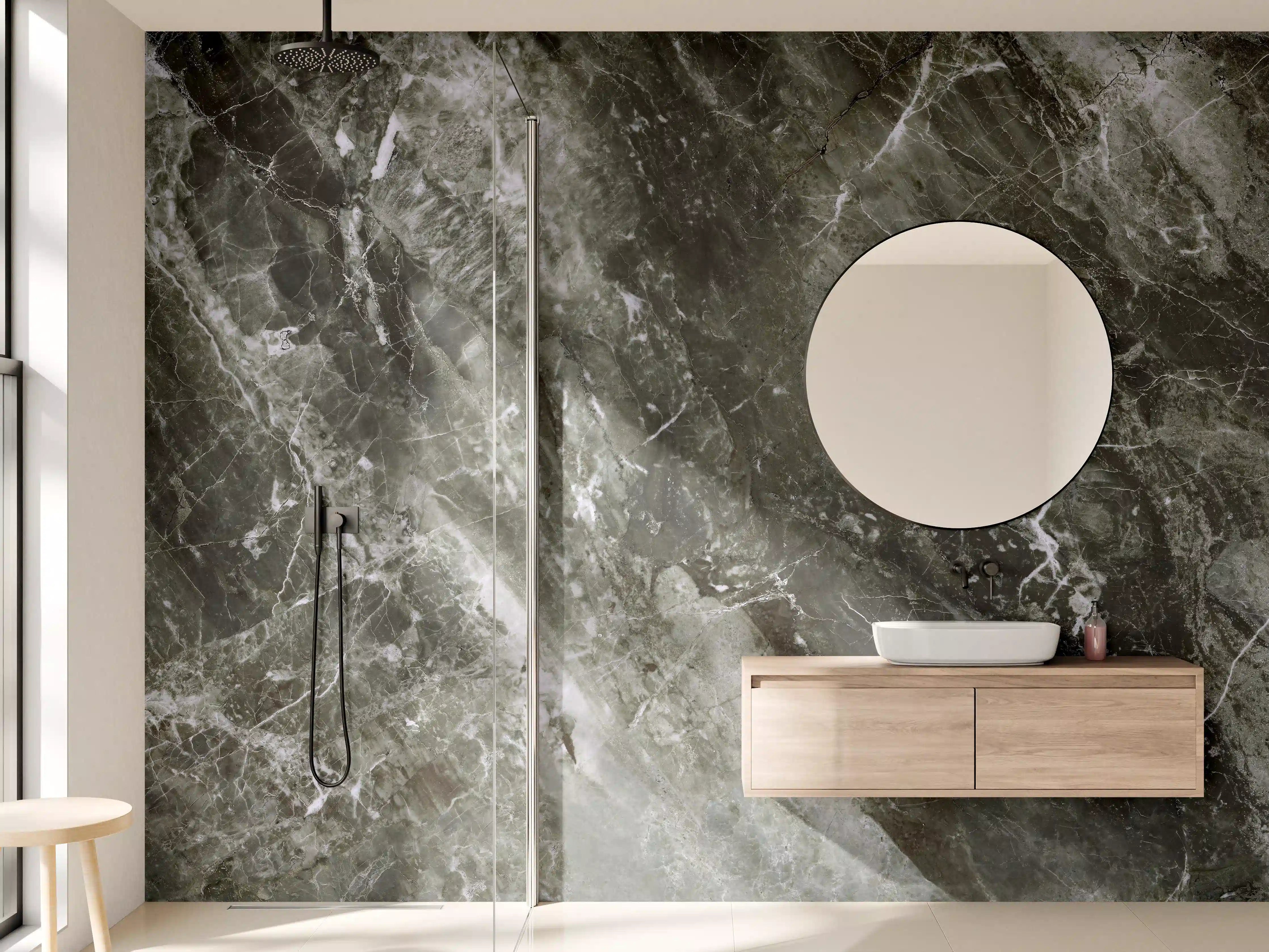 Wandverkleidung Bad - Moderne Marmor Textur 