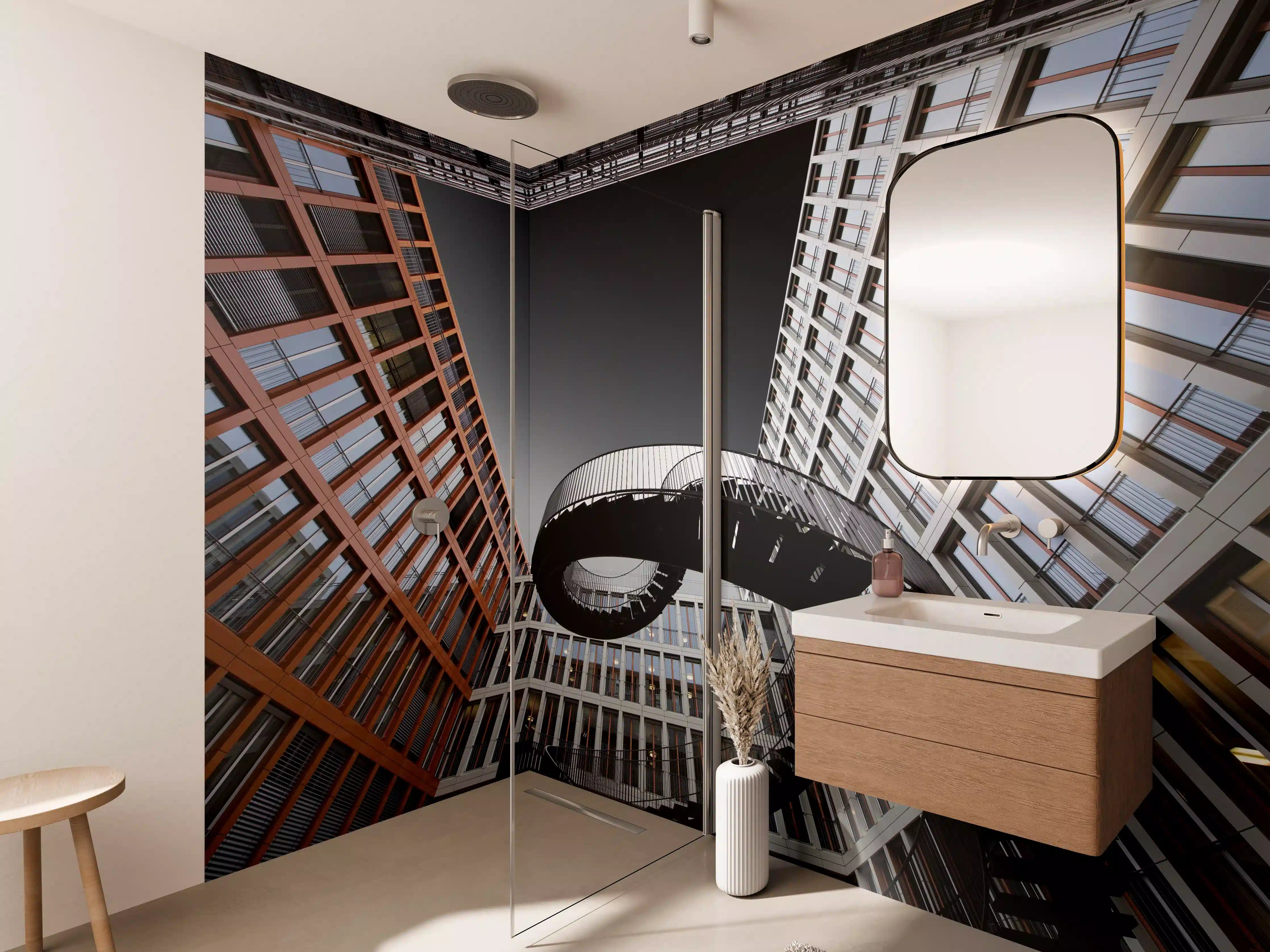 Wandverkleidung Bad - Moderne Treppen