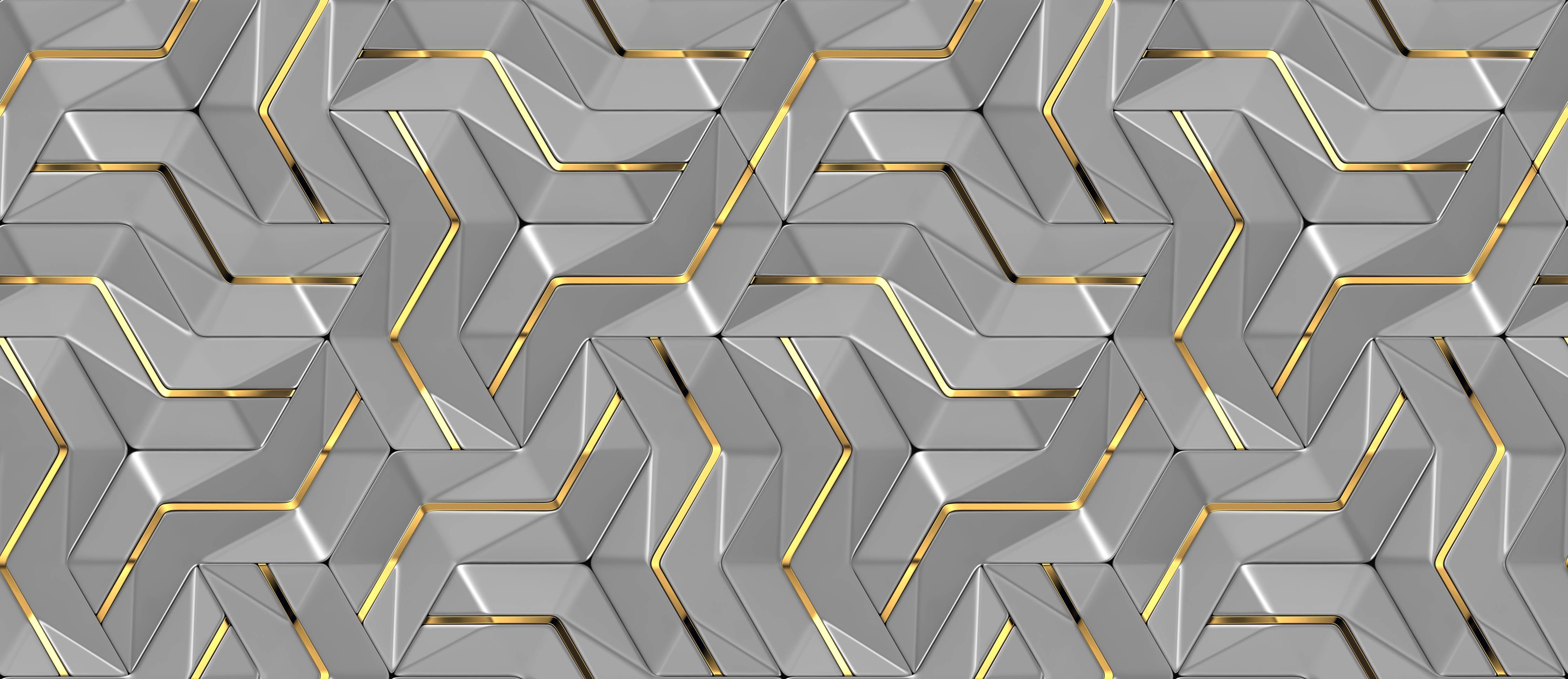 Wandverkleidung Bad-Moderne Wandtextur - Gold Akzente