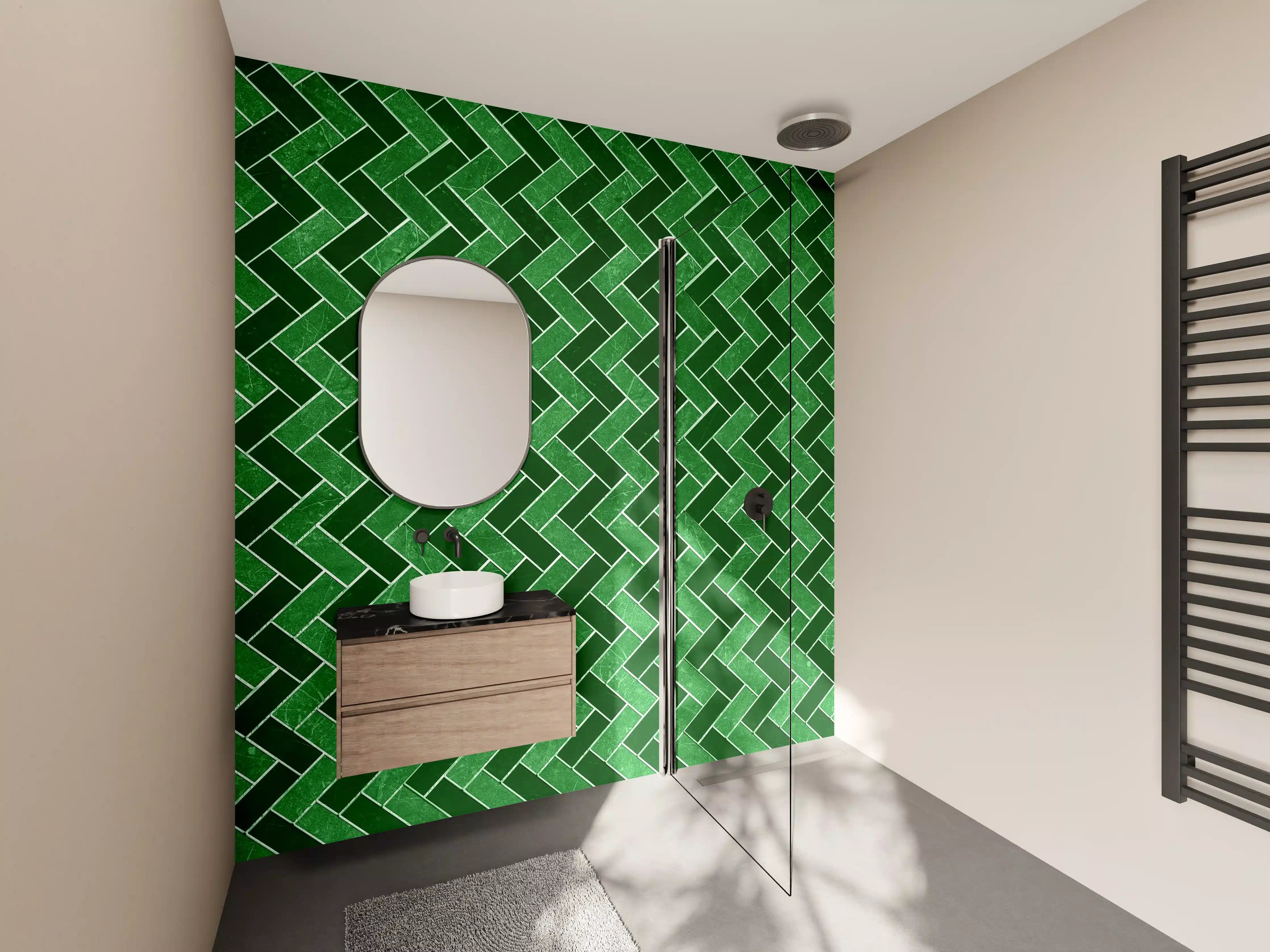 Wandverkleidung Bad - Mosaik Textur - Fliesen