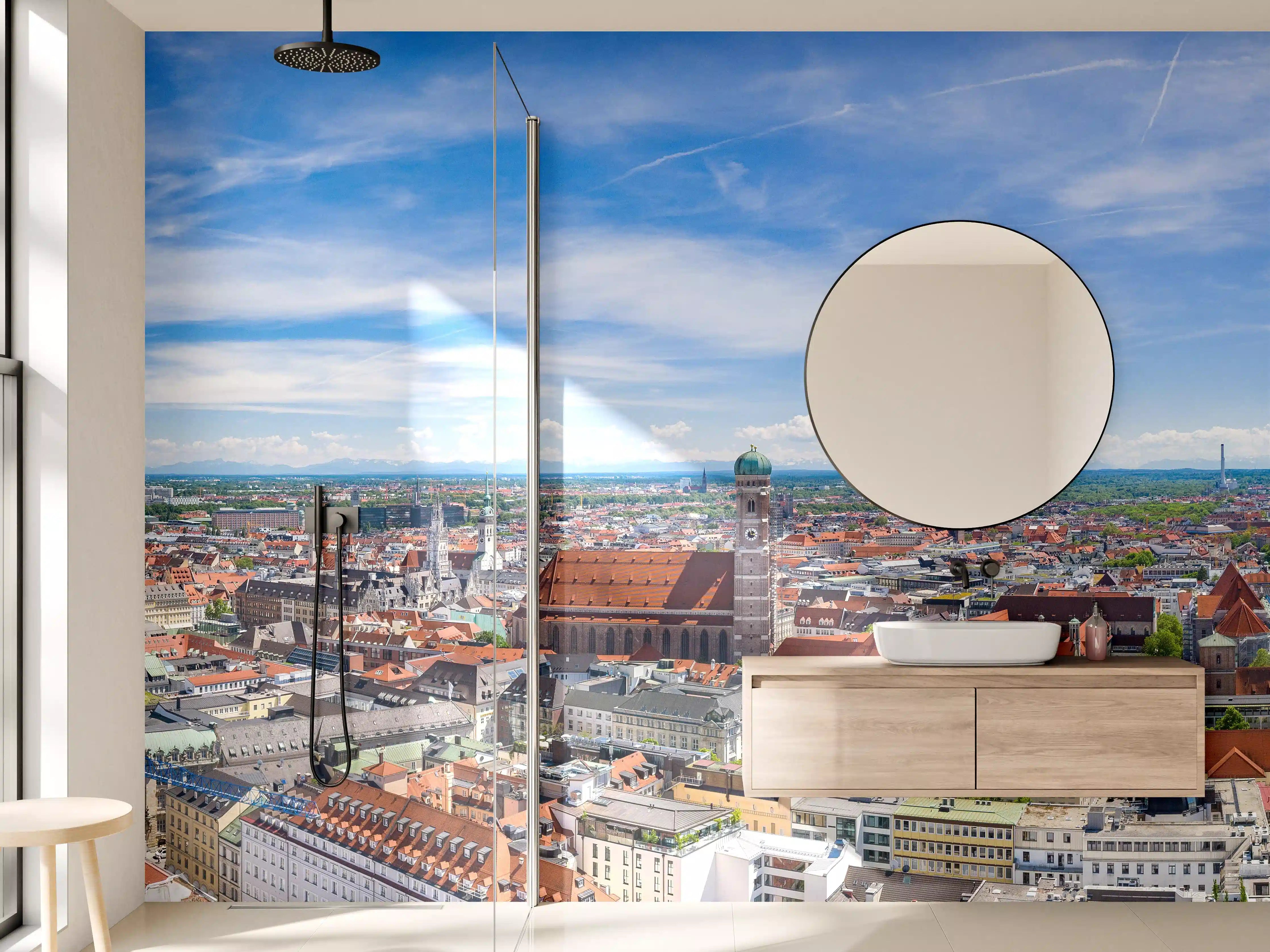 Wandverkleidung Bad - München Panorama
