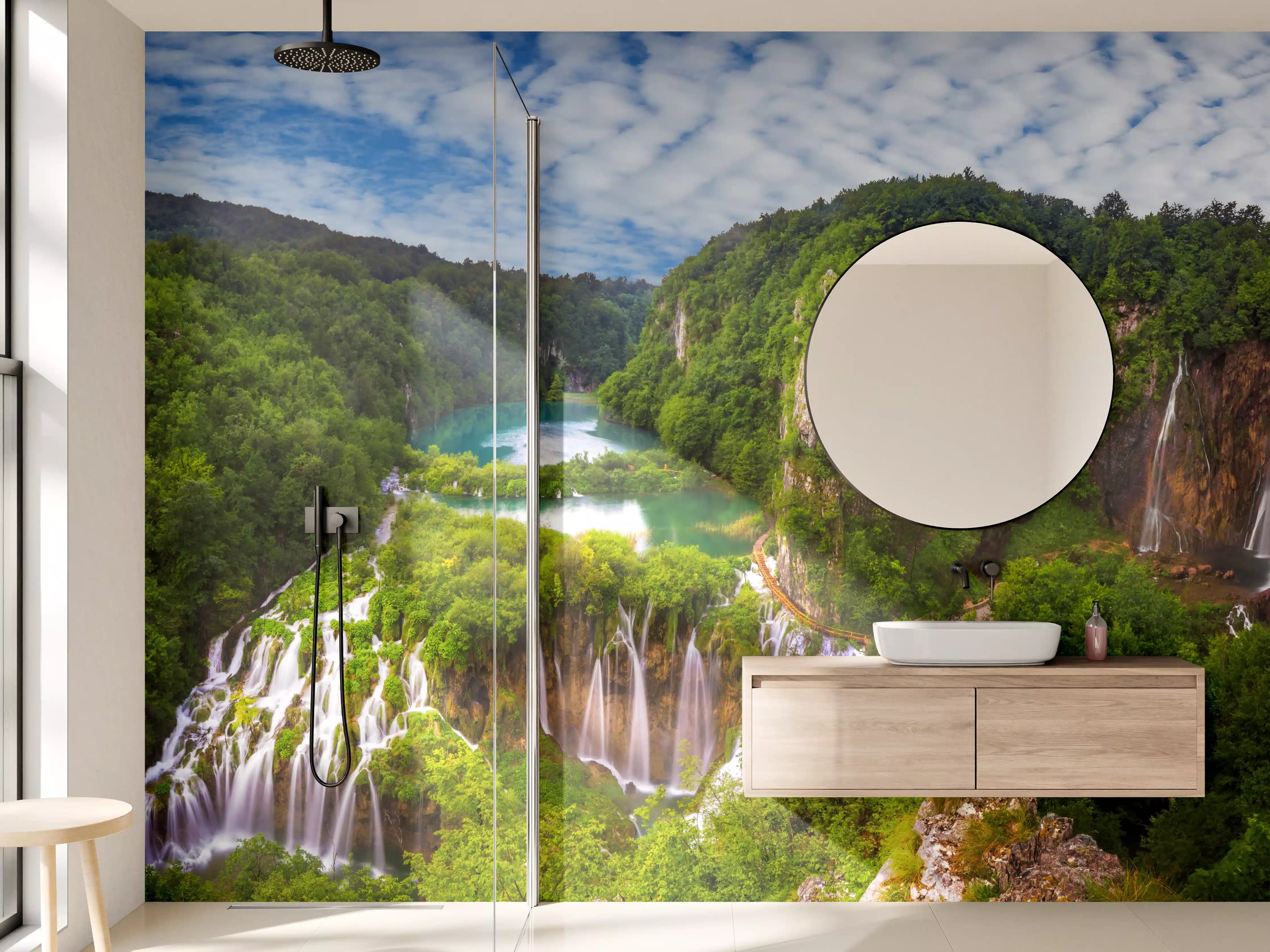 Wandverkleidung Bad - Multi-Wasserfall - Landschaft