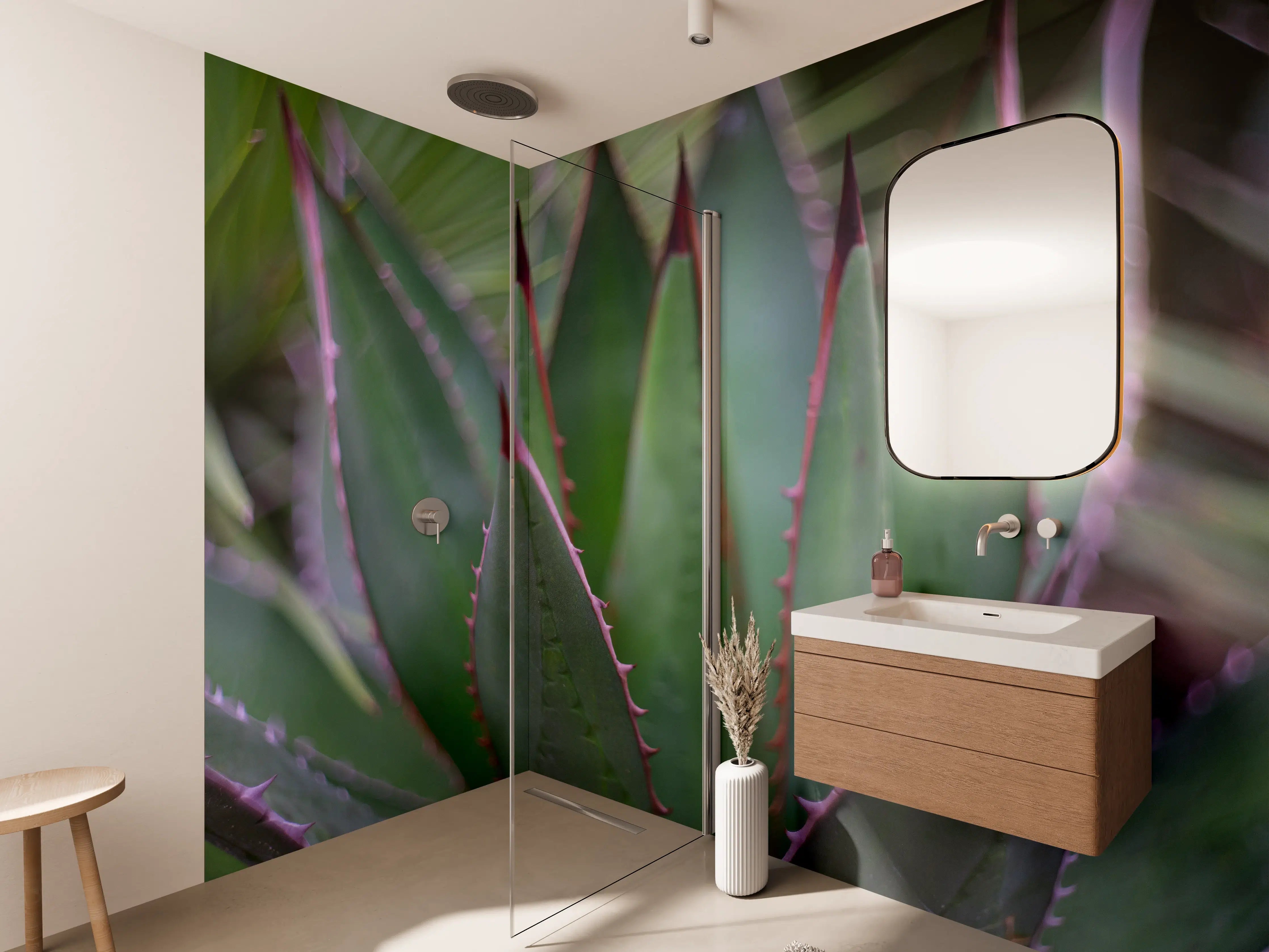 Wandverkleidung Bad - Nahaufnahme - Agave ghiesbreghti
