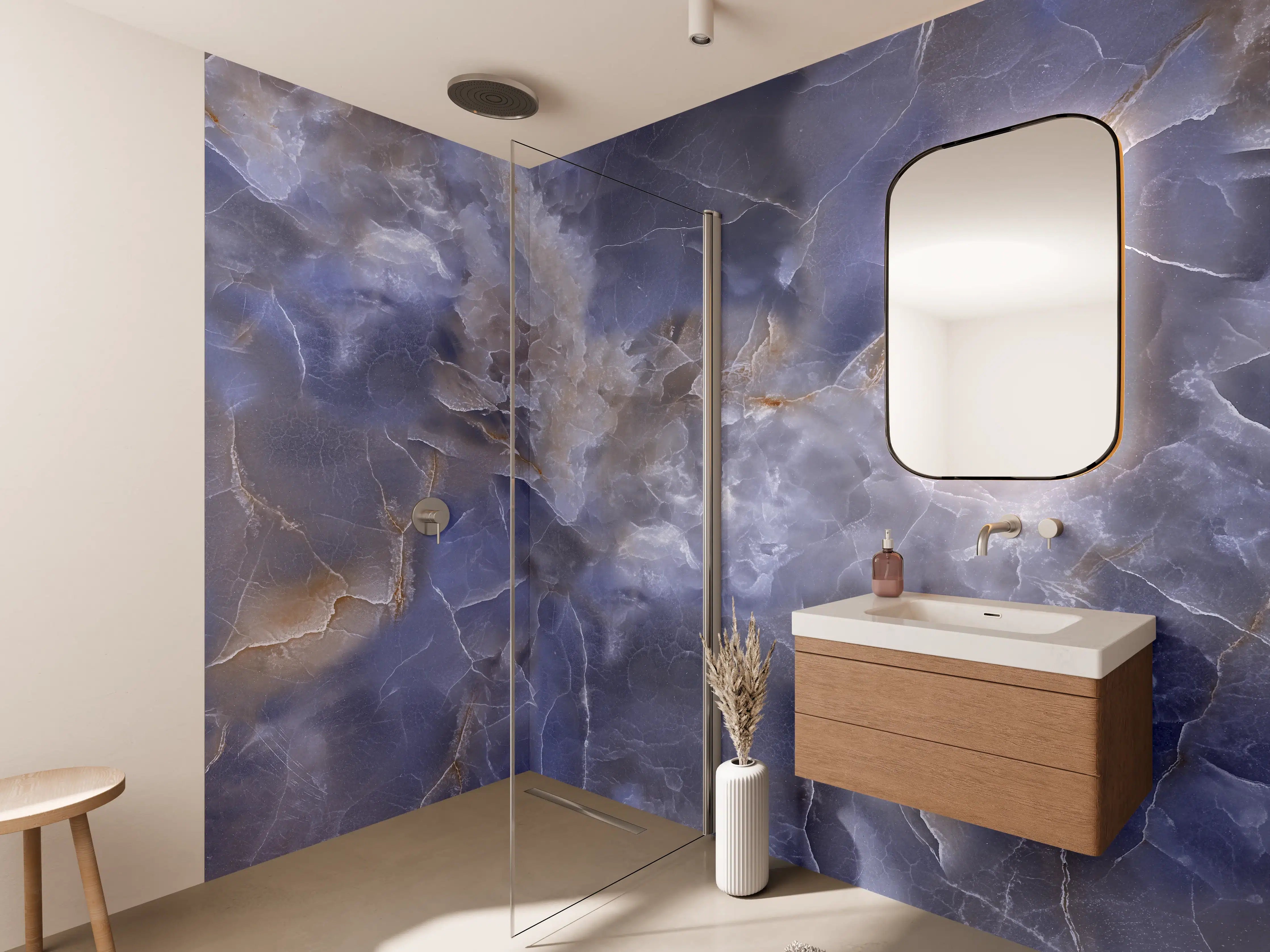 Wandverkleidung Bad - Natürlicher Onyx-Marmor