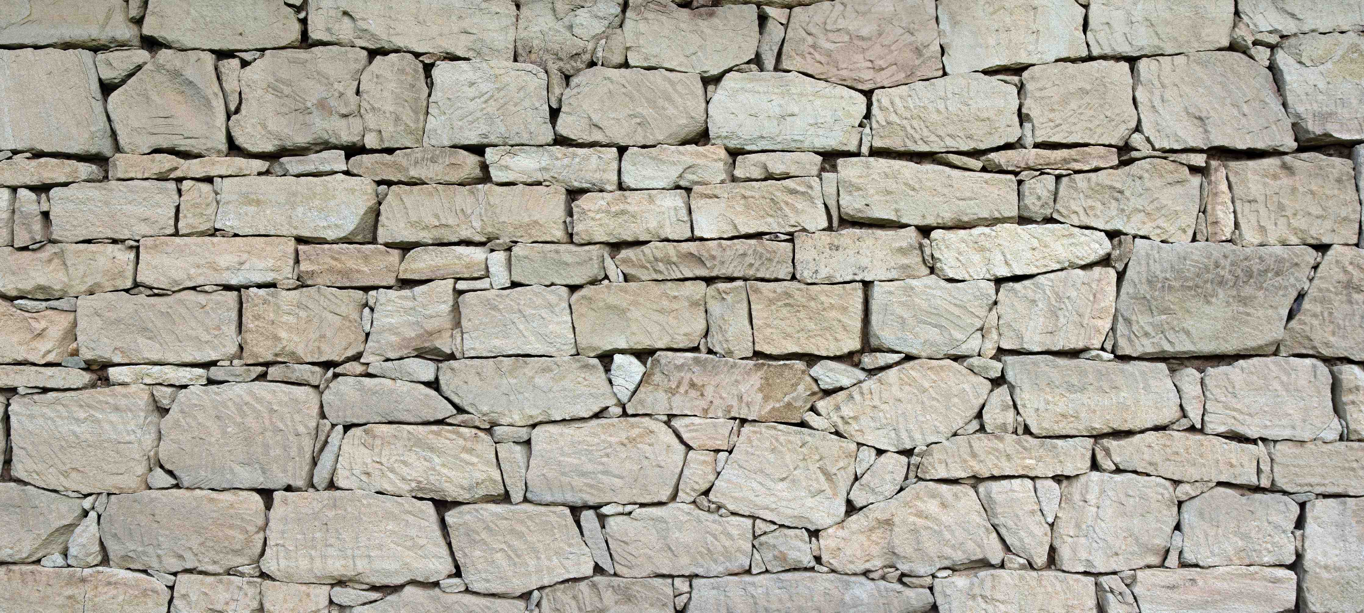 Wandverkleidung Bad-Naturstein-Wand in Beige, Sandstein-Optik