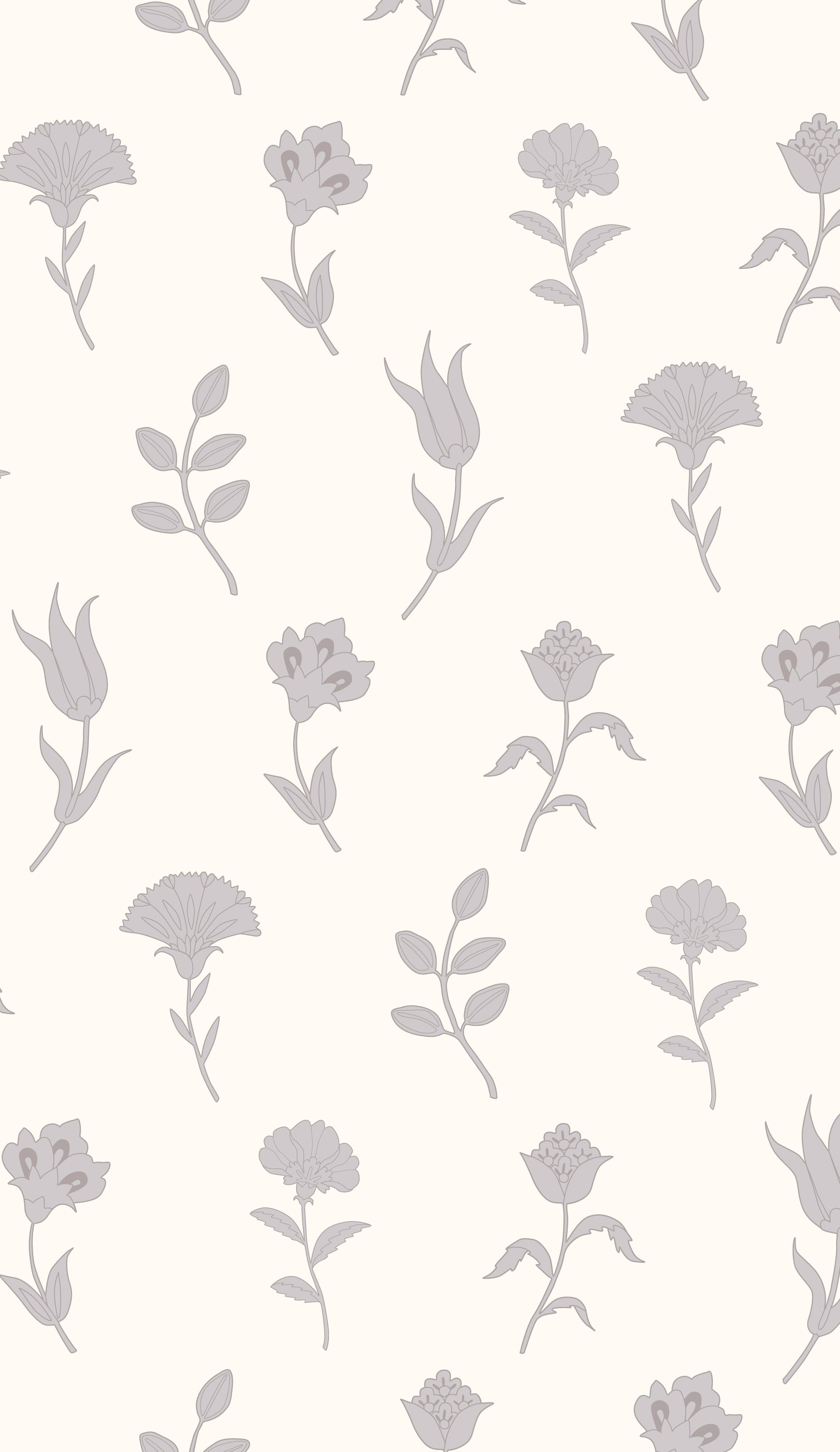 Wandverkleidung Bad-Neutral-Weißes Blumenmuster