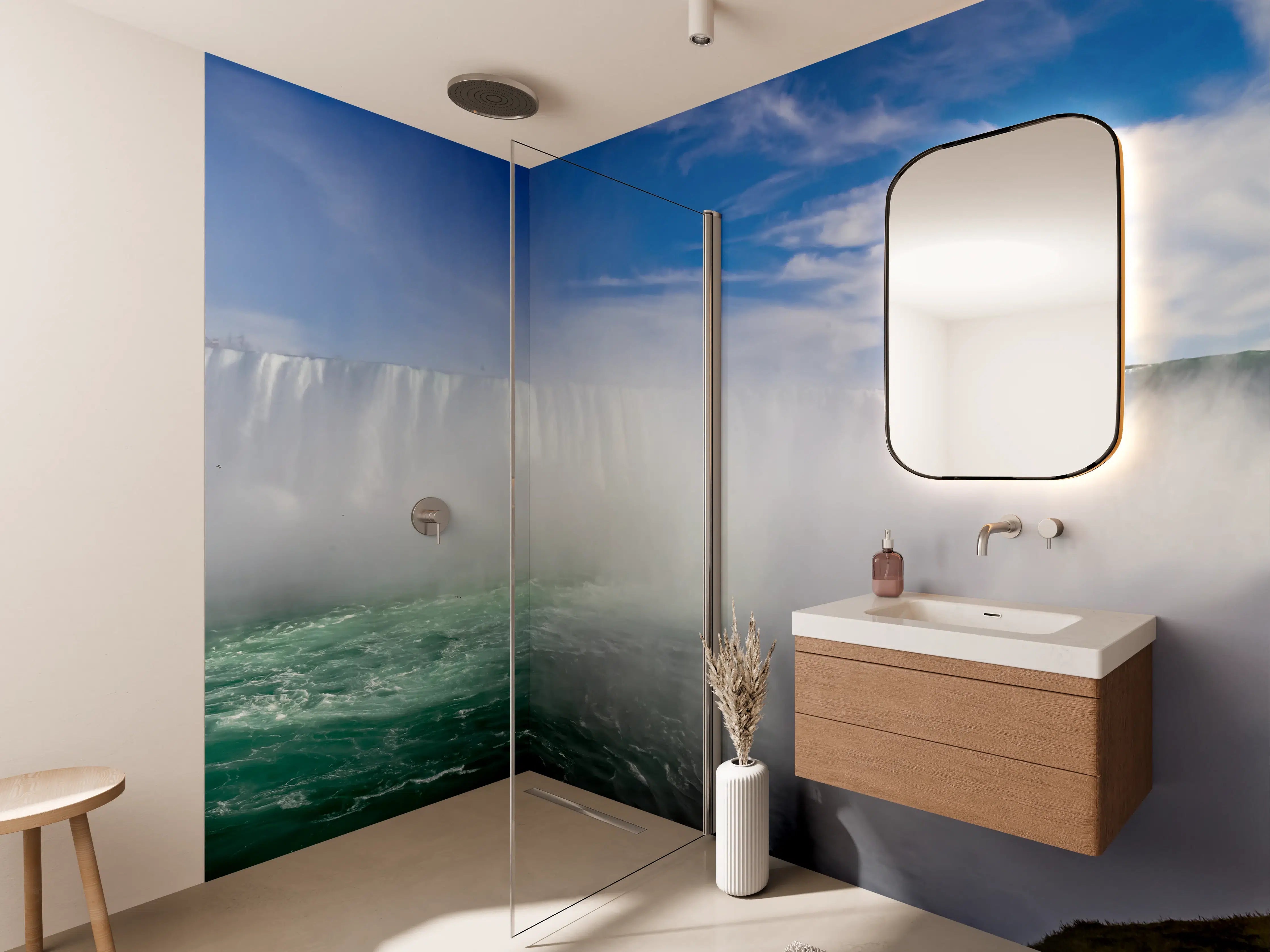 Wandverkleidung Bad - Niagara Wasserfälle