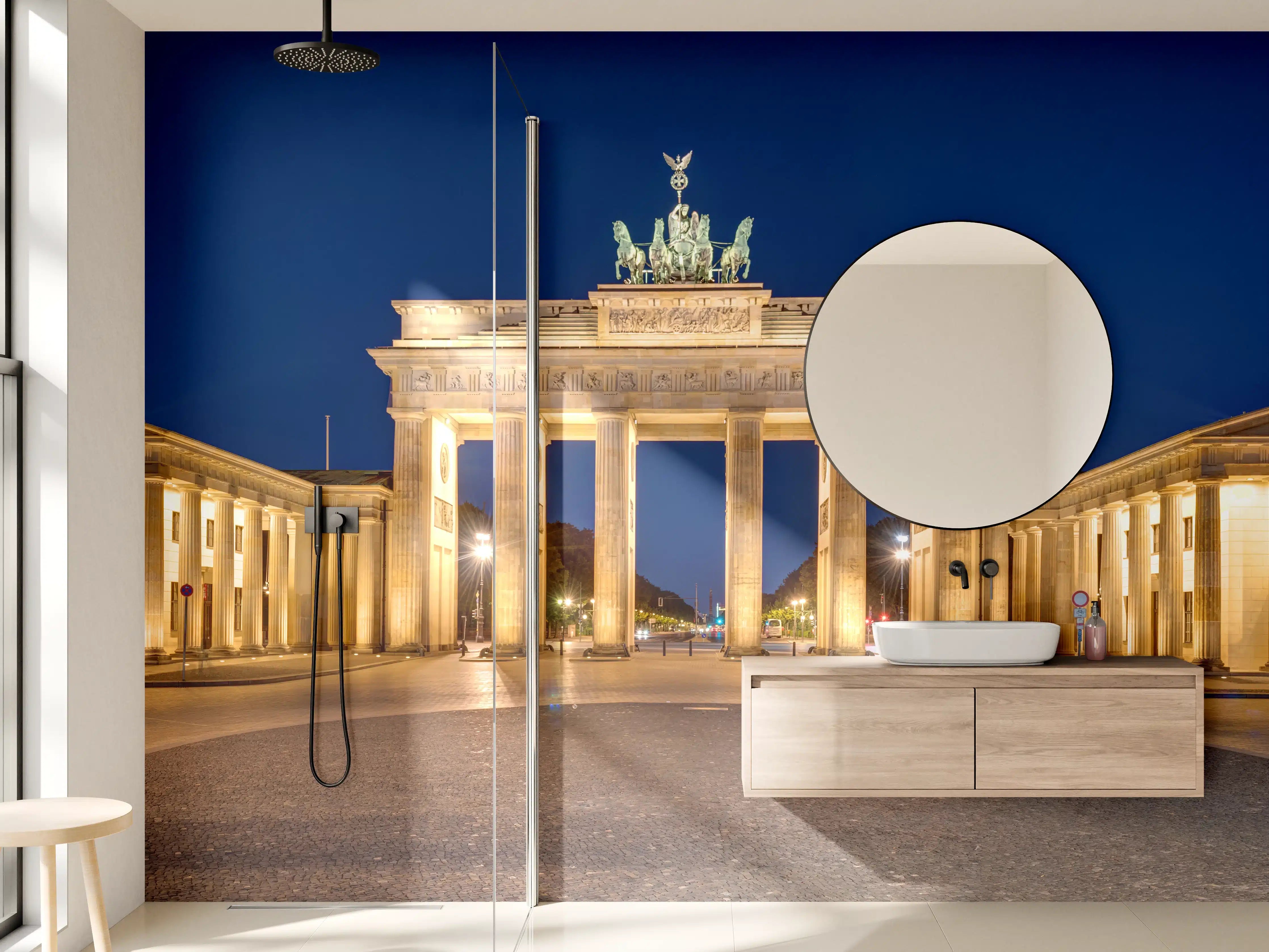Wandverkleidung Bad - Panorama des Brandenburger Tor