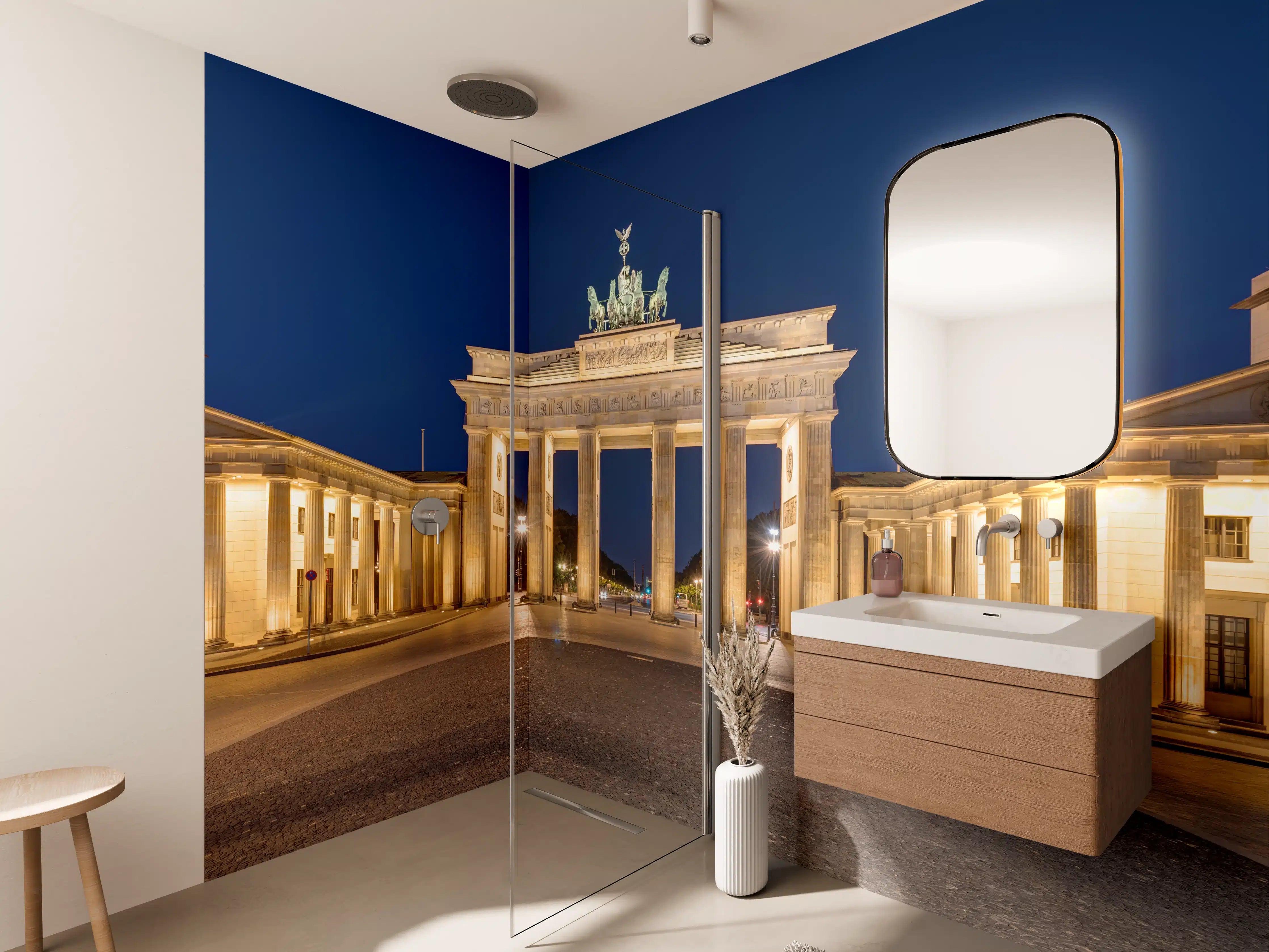 Wandverkleidung Bad - Panorama des Brandenburger Tor