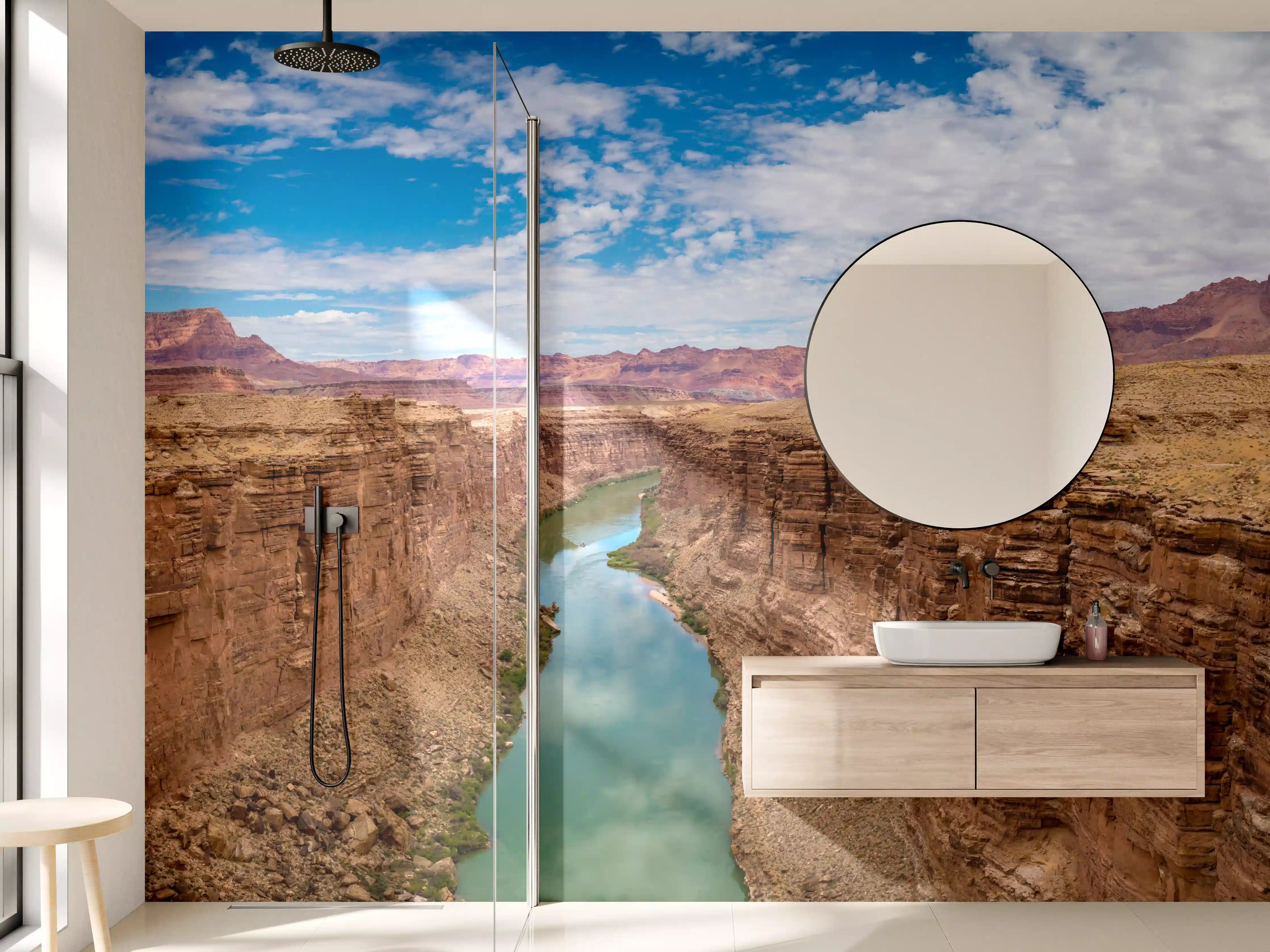 Wandverkleidung Bad - Panoramablick auf Colorado River - USA
